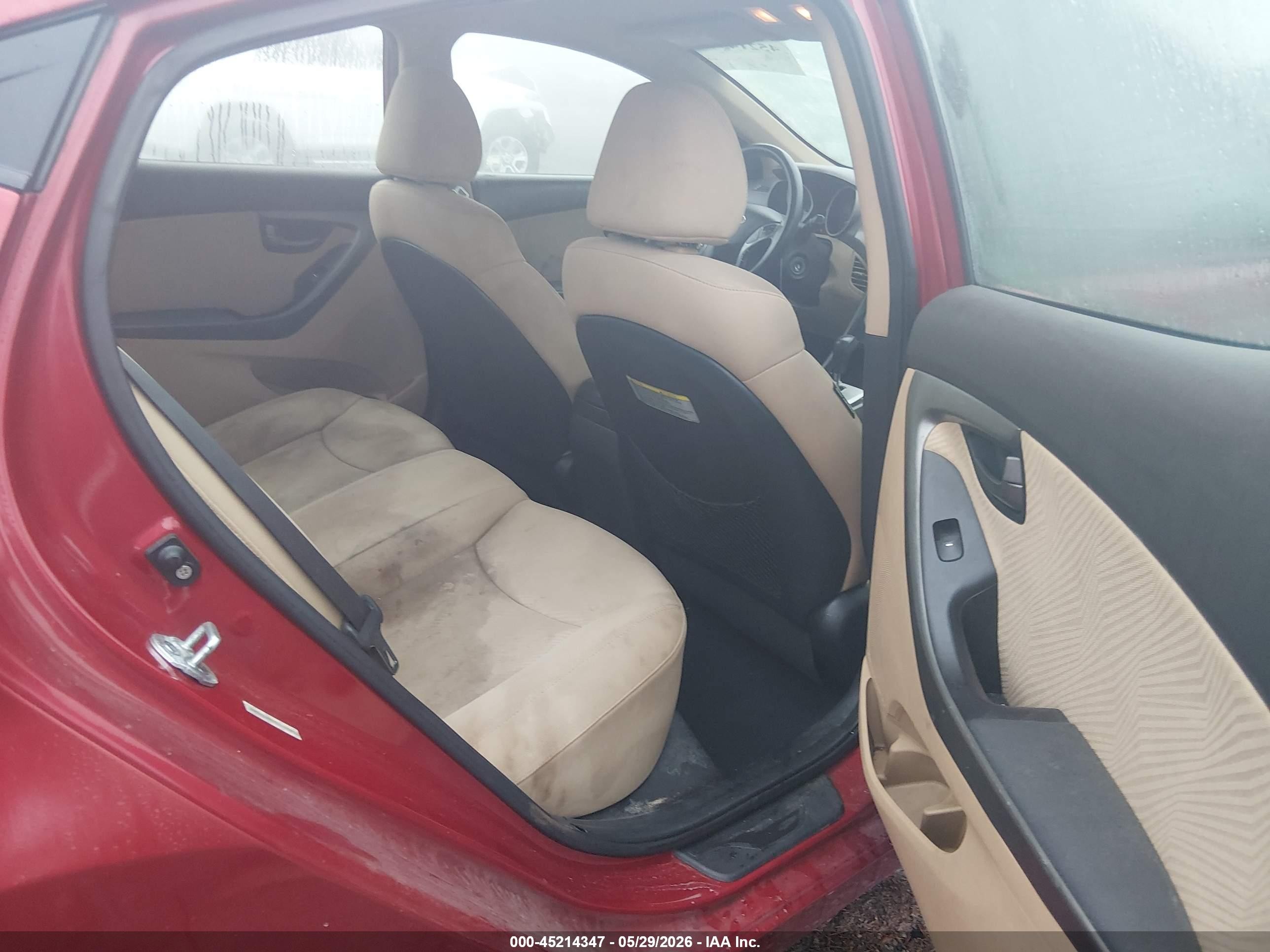 2012 Hyundai Elantra Gls (ulsan Plant) Red vin: KMHDH4AE9CU346584