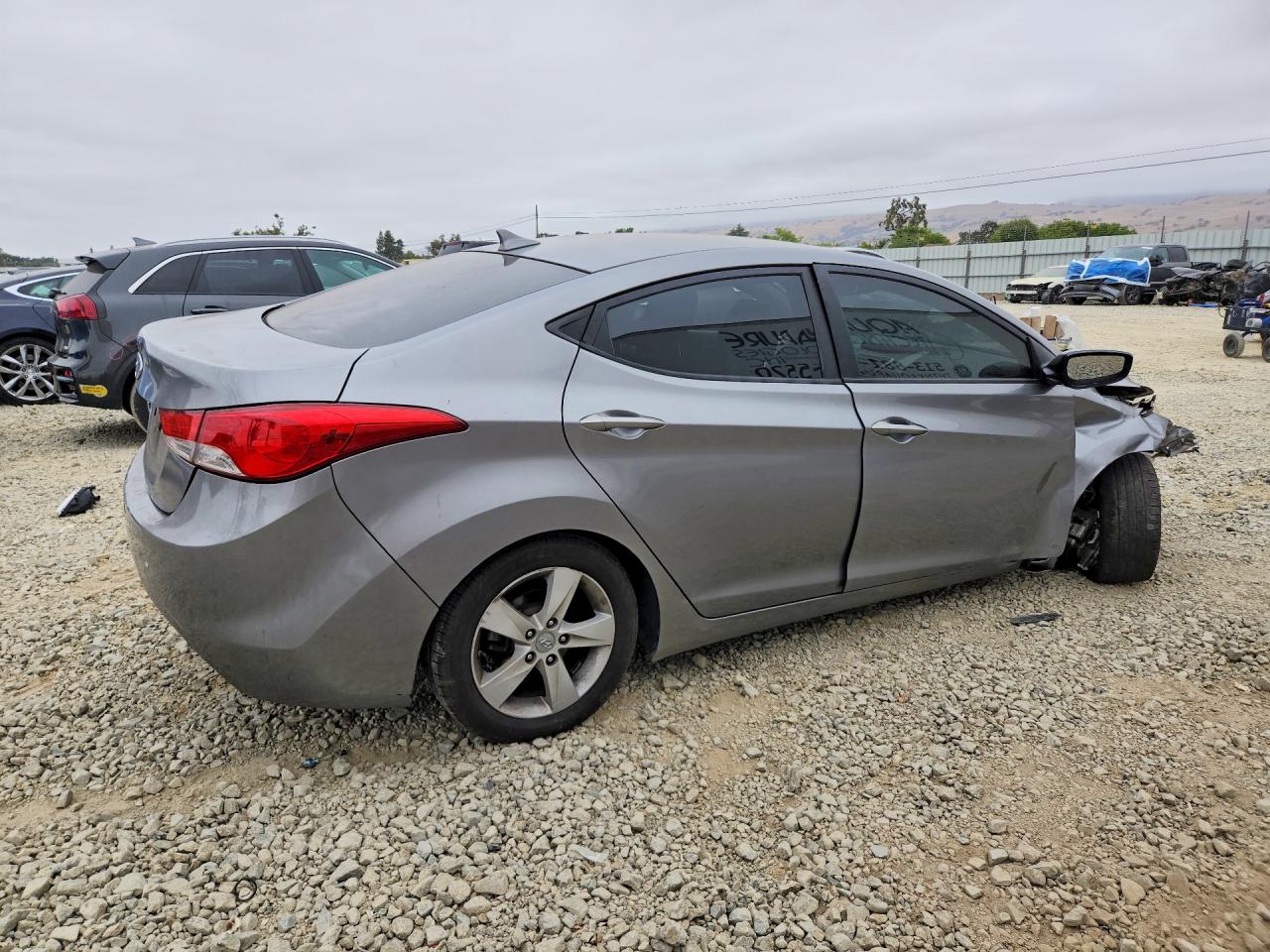2012 Hyundai Elantra Gls Silver vin: KMHDH4AE9CU360923