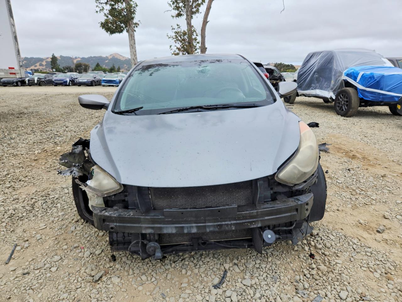 2012 Hyundai Elantra Gls Silver vin: KMHDH4AE9CU360923