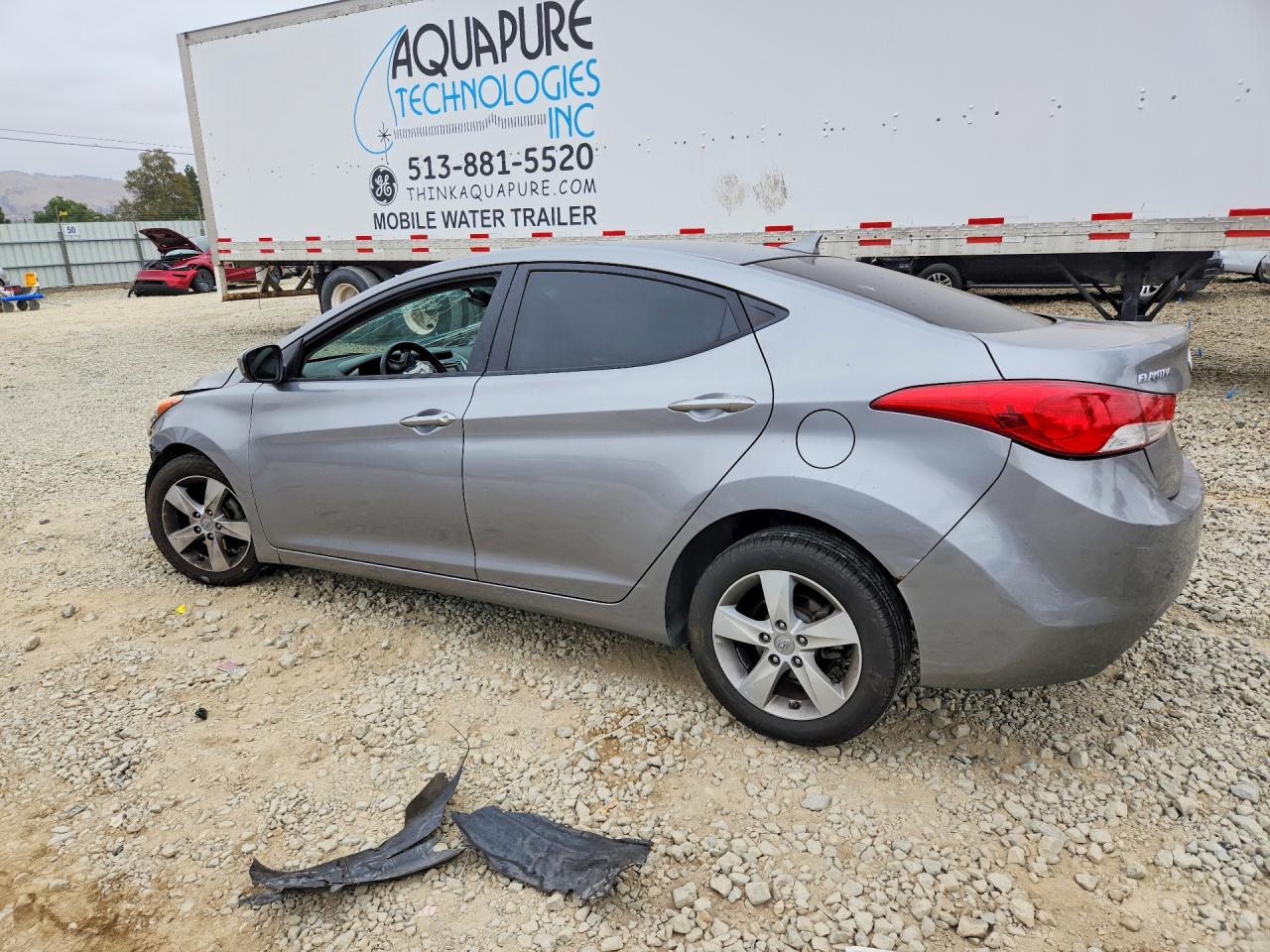 2012 Hyundai Elantra Gls Silver vin: KMHDH4AE9CU360923