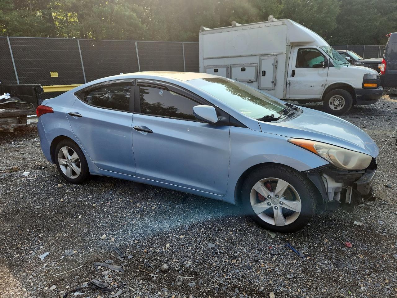 2012 Hyundai Elantra Gls Blue vin: KMHDH4AE9CU416293