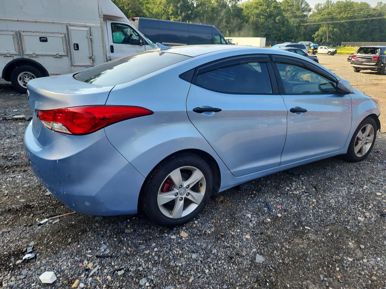 2012 Hyundai Elantra Gls Blue vin: KMHDH4AE9CU416293