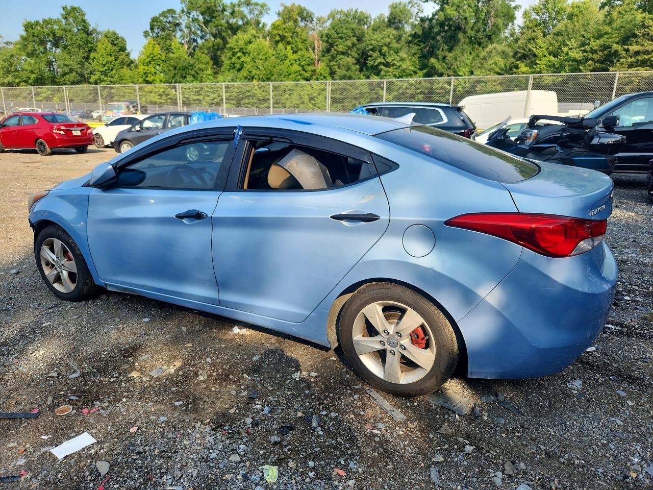 2012 Hyundai Elantra Gls Blue vin: KMHDH4AE9CU416293