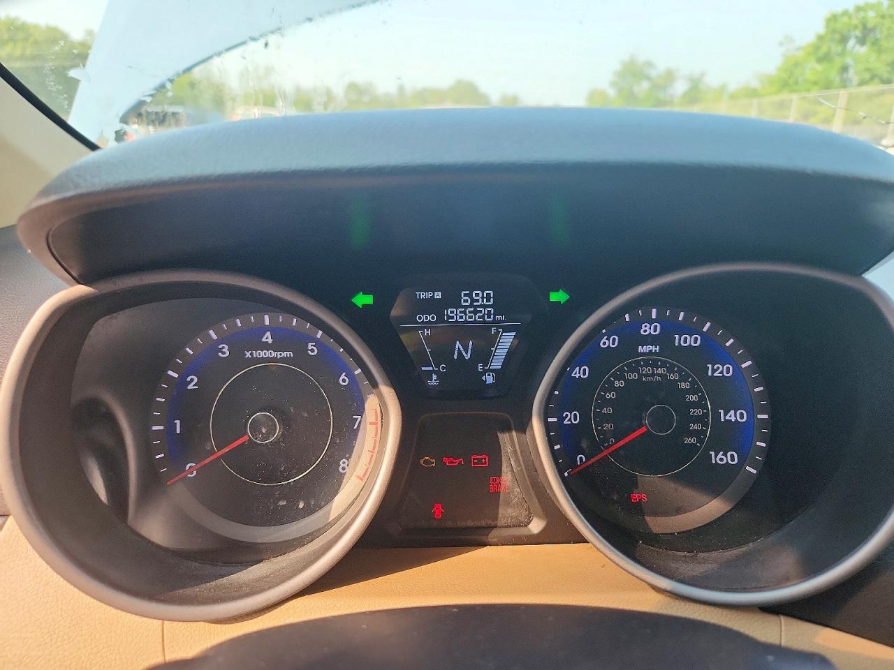 2012 Hyundai Elantra Gls Blue vin: KMHDH4AE9CU416293
