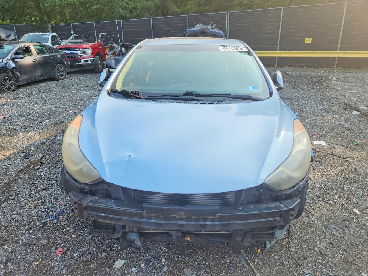 2012 Hyundai Elantra Gls Blue vin: KMHDH4AE9CU416293