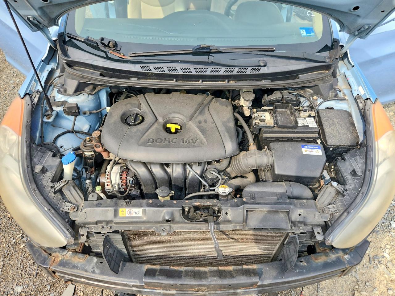 2012 Hyundai Elantra Gls Blue vin: KMHDH4AE9CU416293