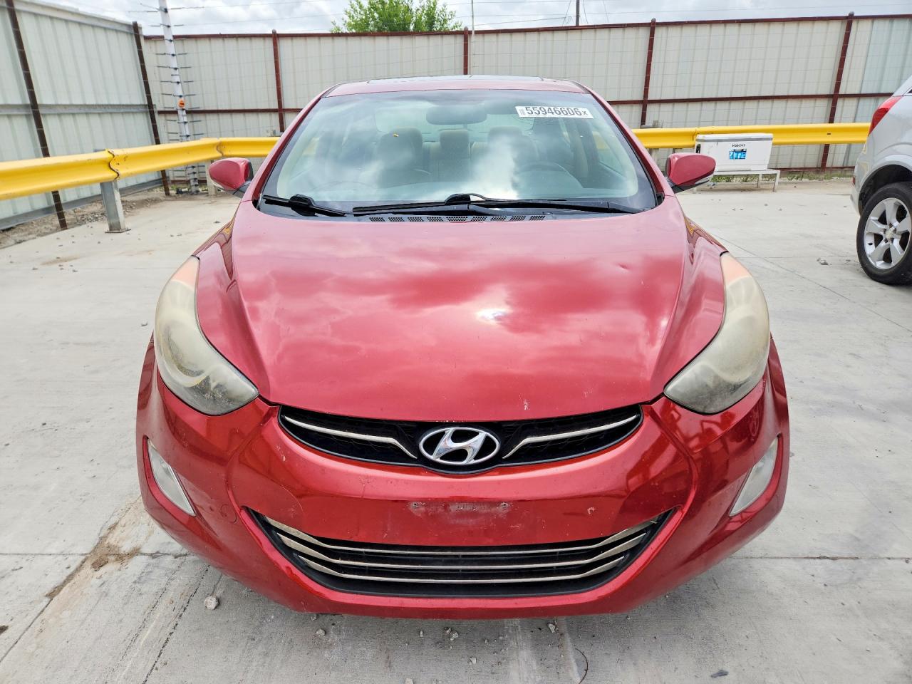 2012 Hyundai Elantra Limited Red vin: KMHDH4AE9CU427729