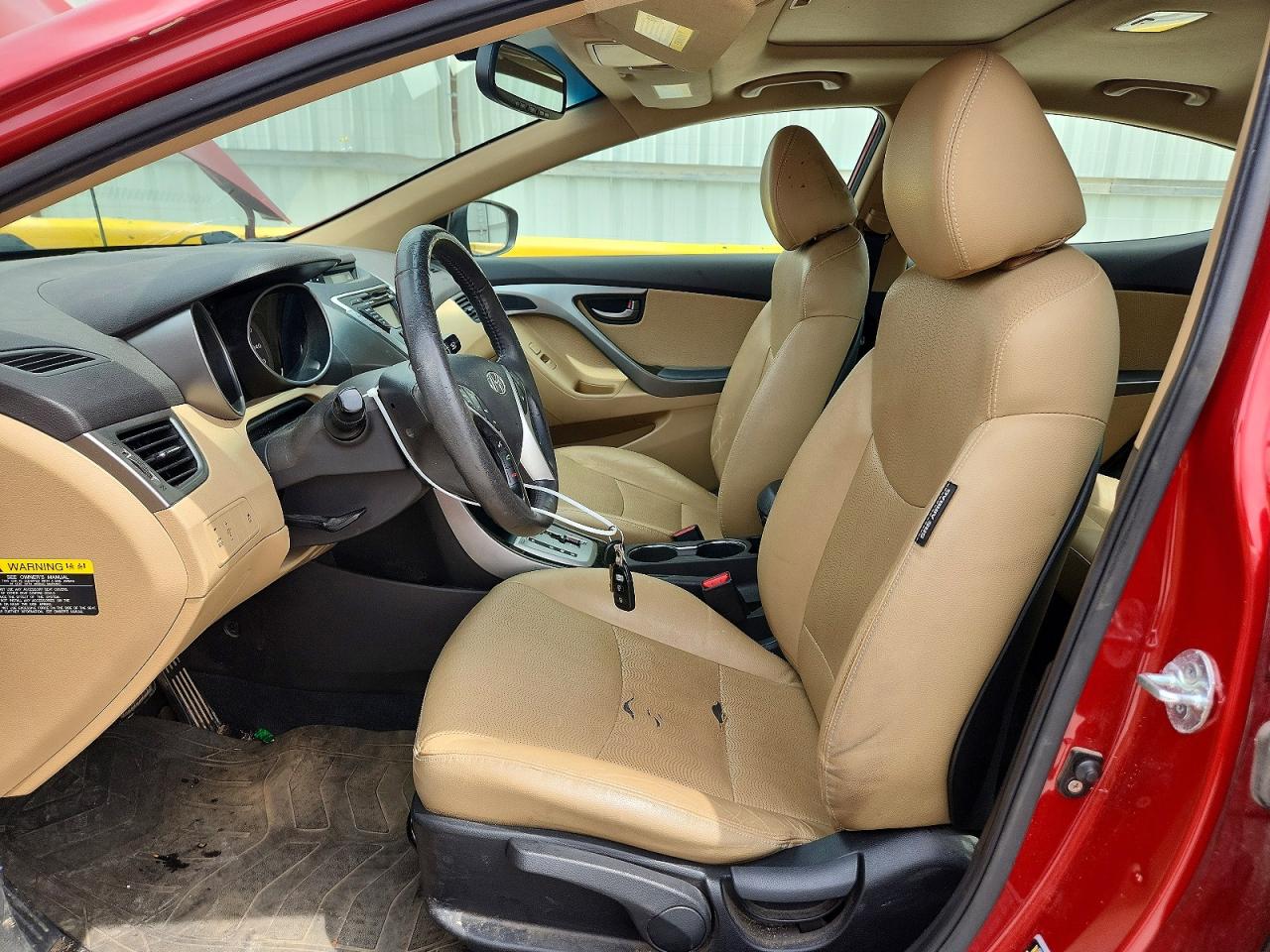2012 Hyundai Elantra Limited Red vin: KMHDH4AE9CU427729