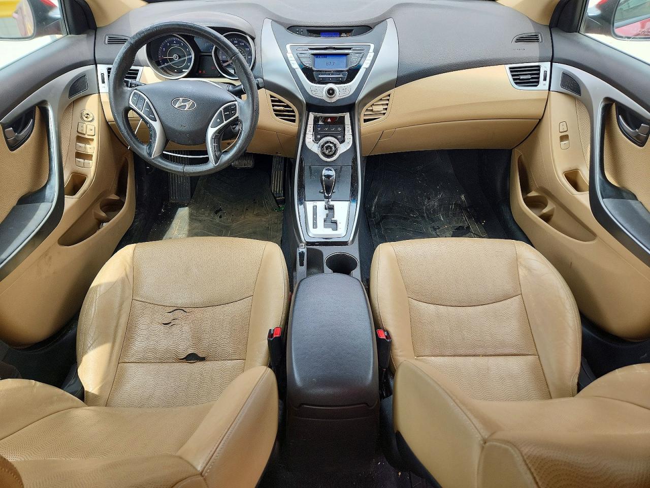 2012 Hyundai Elantra Limited Red vin: KMHDH4AE9CU427729