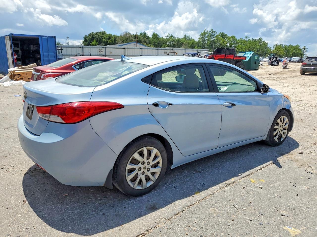 2012 Hyundai Elantra Gls Blue vin: KMHDH4AE9CU430775