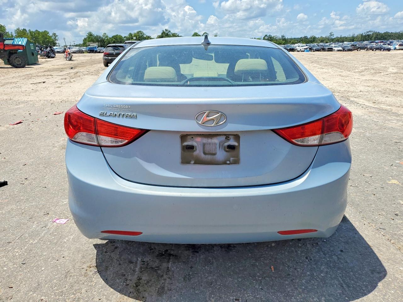 2012 Hyundai Elantra Gls Blue vin: KMHDH4AE9CU430775