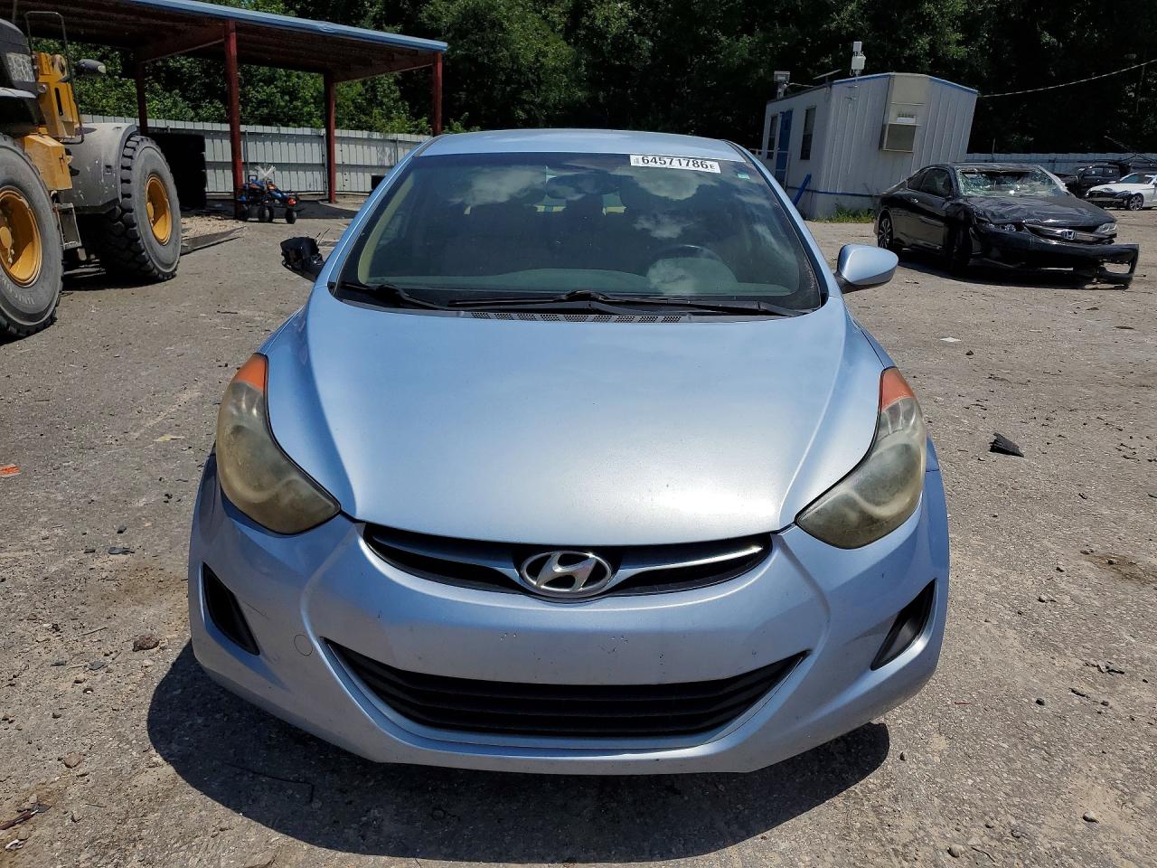 2012 Hyundai Elantra Gls Blue vin: KMHDH4AE9CU430775