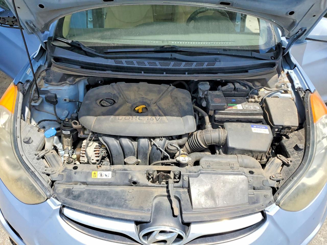 2012 Hyundai Elantra Gls Blue vin: KMHDH4AE9CU430775