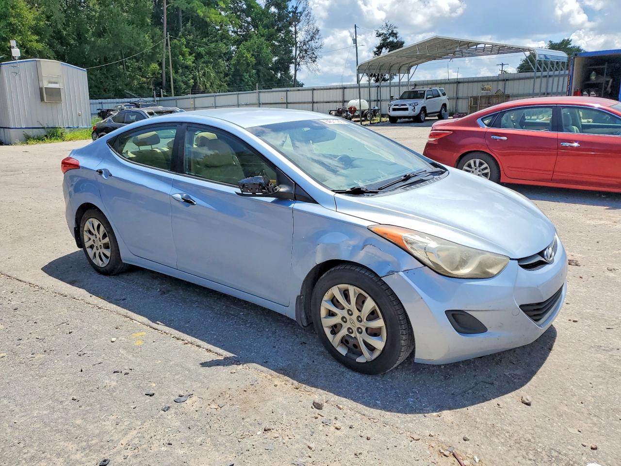 2012 Hyundai Elantra Gls Blue vin: KMHDH4AE9CU430775