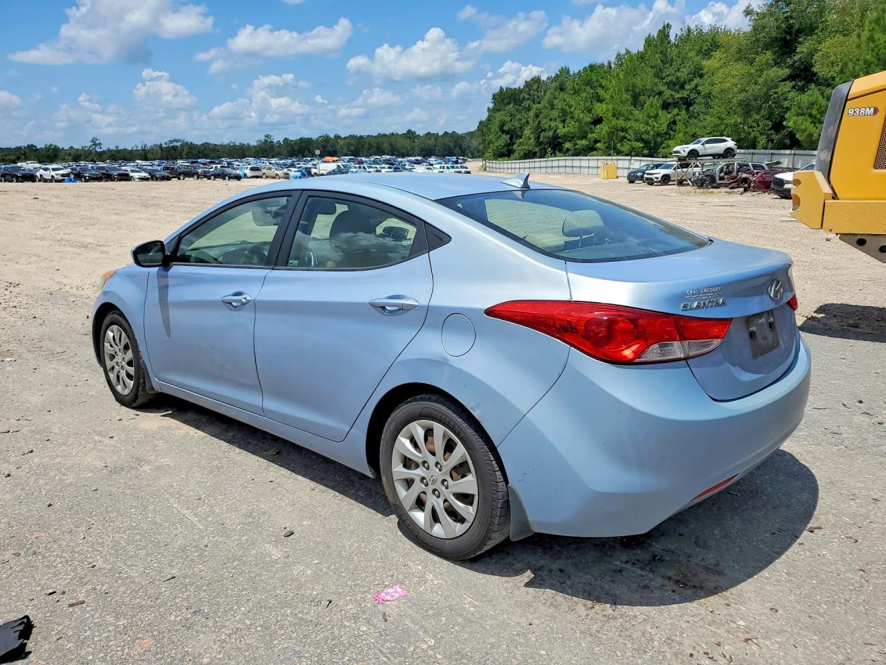 2012 Hyundai Elantra Gls Blue vin: KMHDH4AE9CU430775