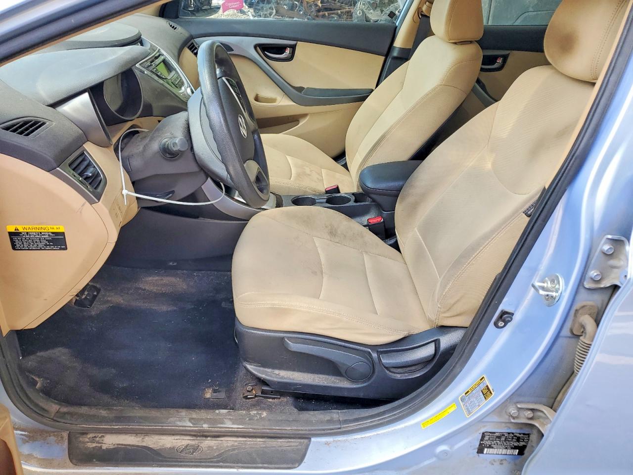 2012 Hyundai Elantra Gls Blue vin: KMHDH4AE9CU430775