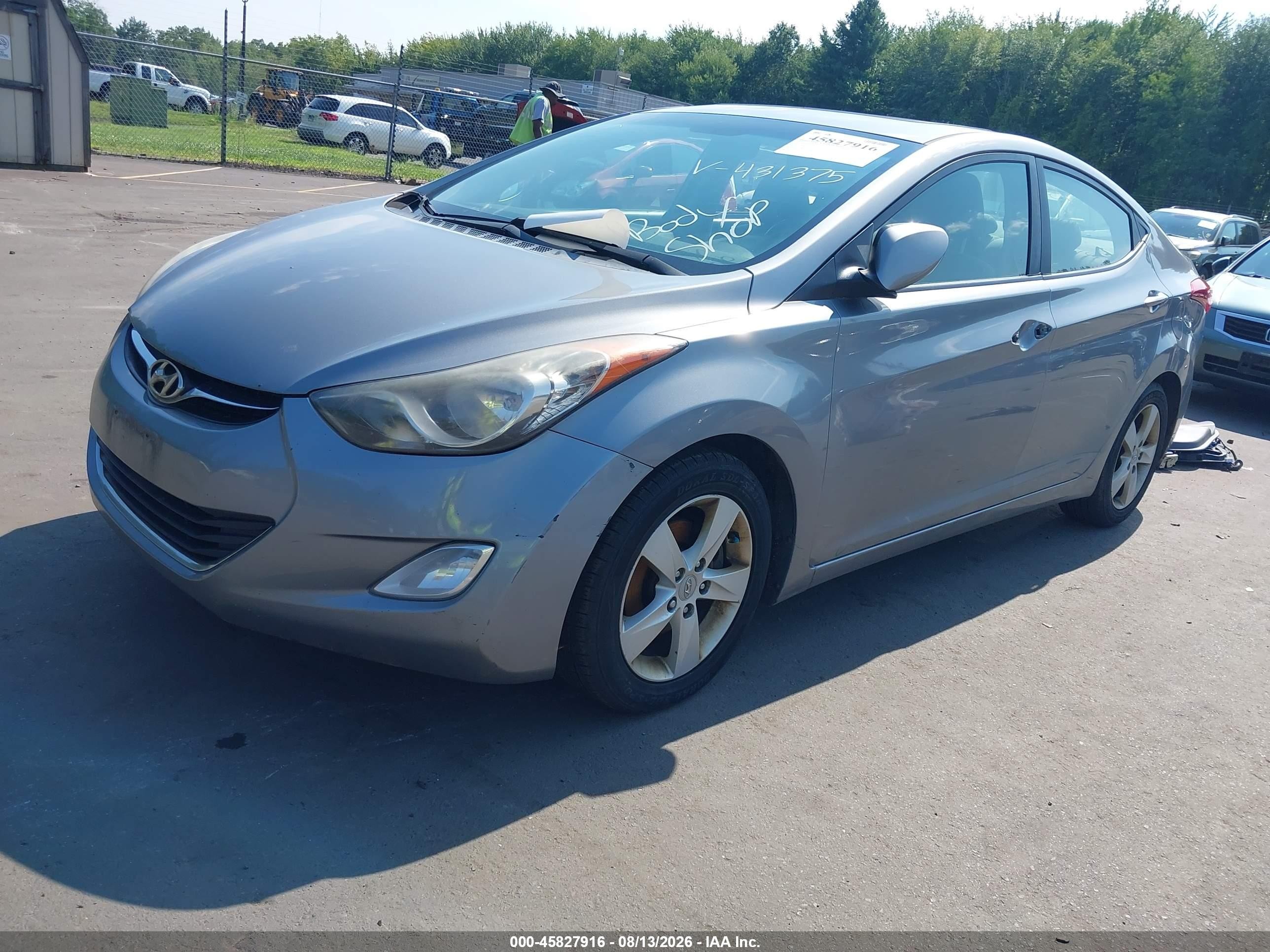 2012 Hyundai Elantra Gls (ulsan Plant) Silver vin: KMHDH4AE9CU431375