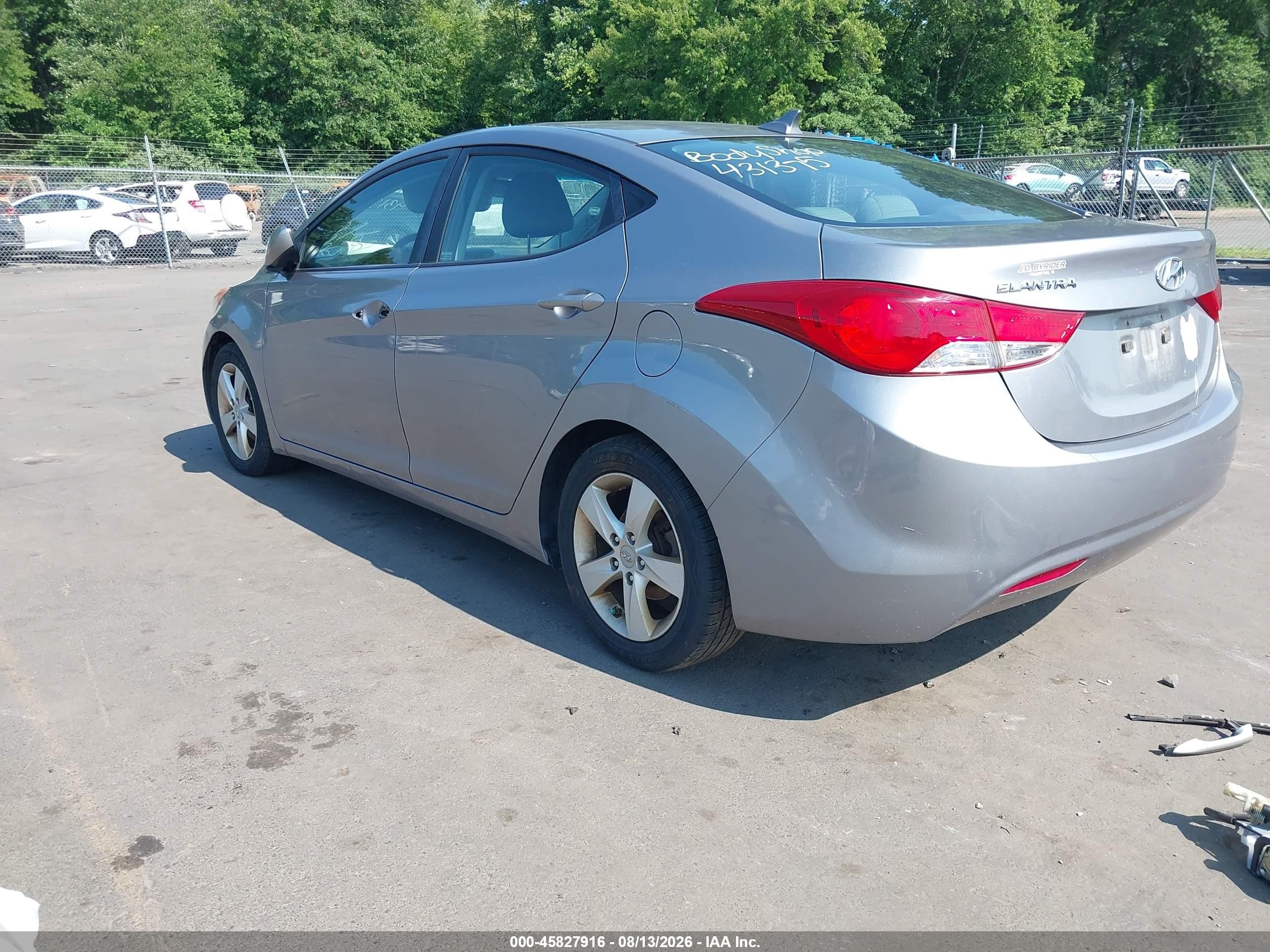 2012 Hyundai Elantra Gls (ulsan Plant) Silver vin: KMHDH4AE9CU431375