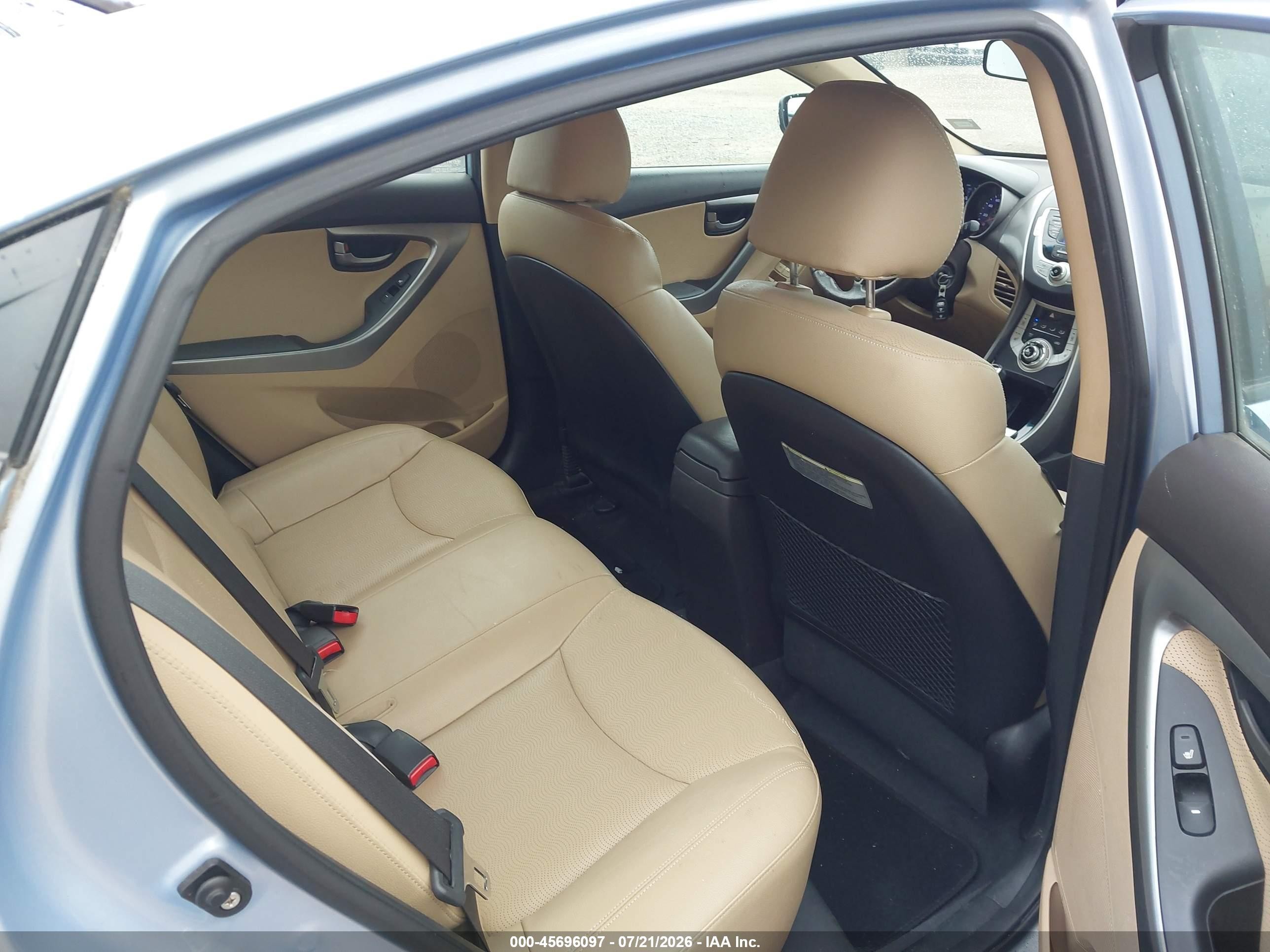 2012 Hyundai Elantra Limited (ulsan Plant) Blue vin: KMHDH4AE9CU432753