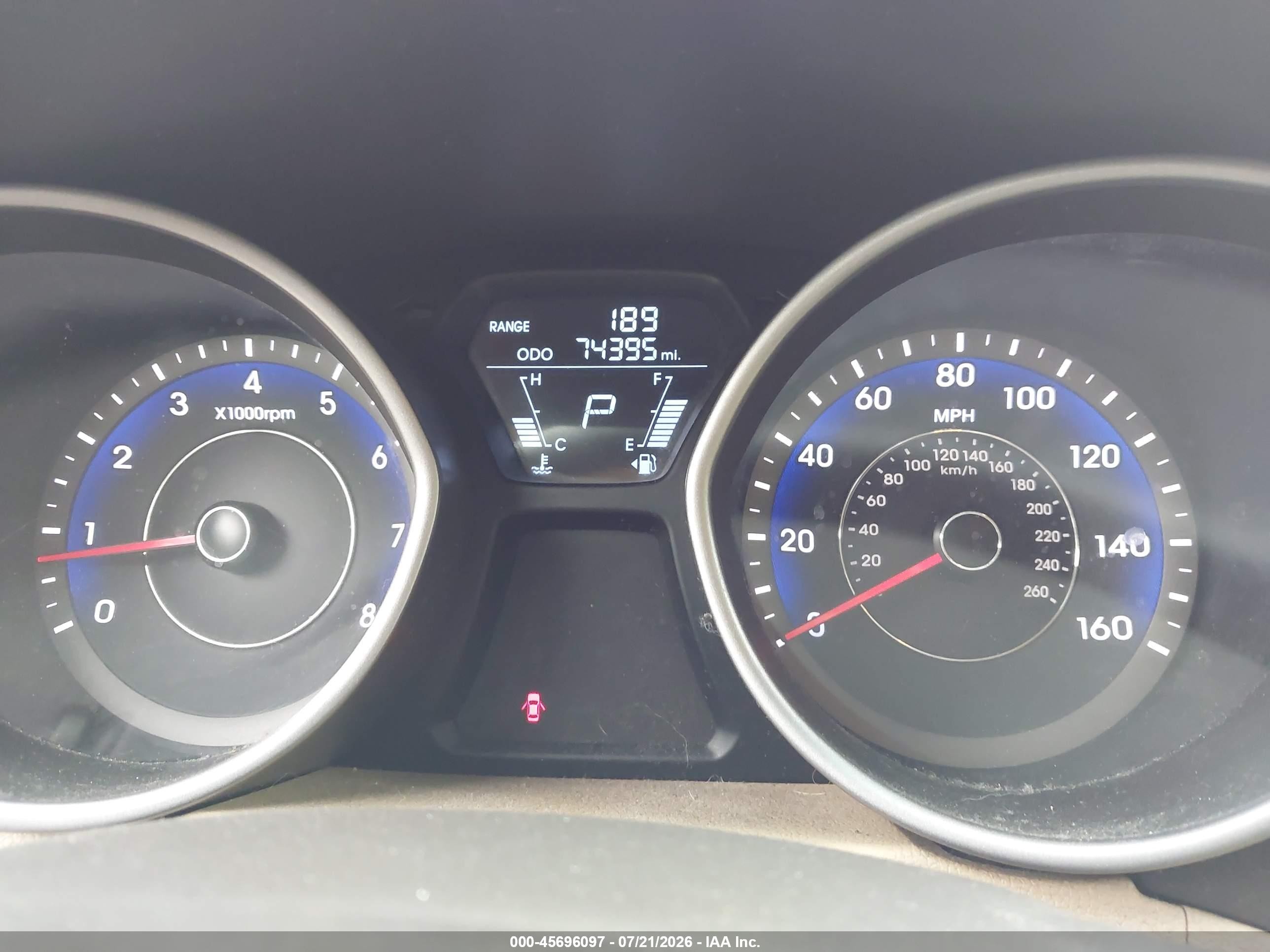 2012 Hyundai Elantra Limited (ulsan Plant) Blue vin: KMHDH4AE9CU432753