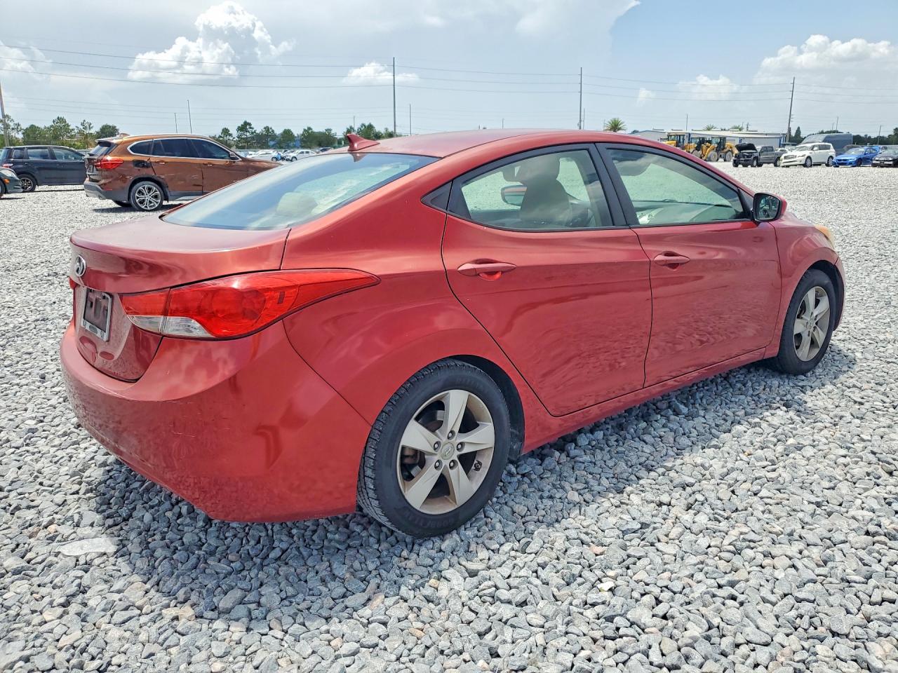 2012 Hyundai Elantra Gls Red vin: KMHDH4AE9CU435961