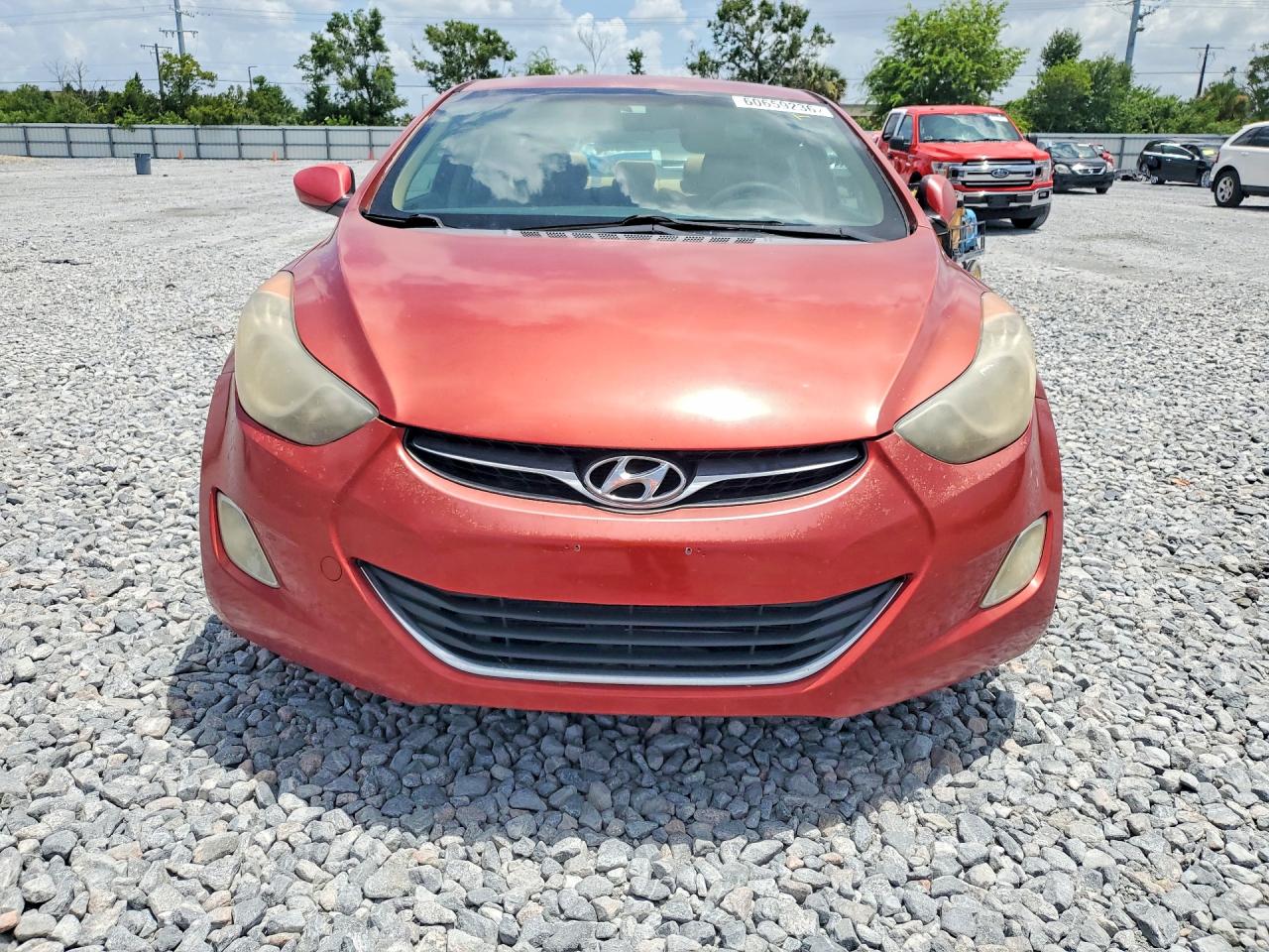 2012 Hyundai Elantra Gls Red vin: KMHDH4AE9CU435961