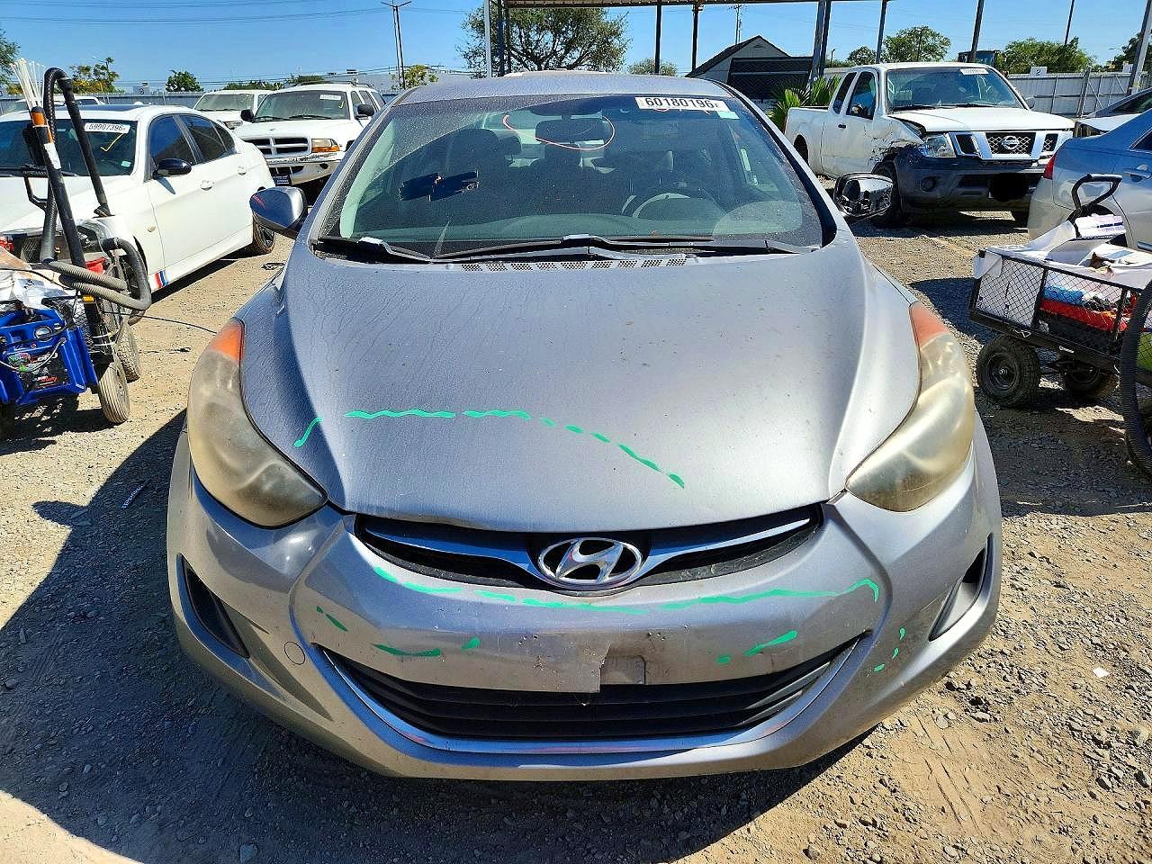 2012 Hyundai Elantra Gls Silver vin: KMHDH4AE9CU448631