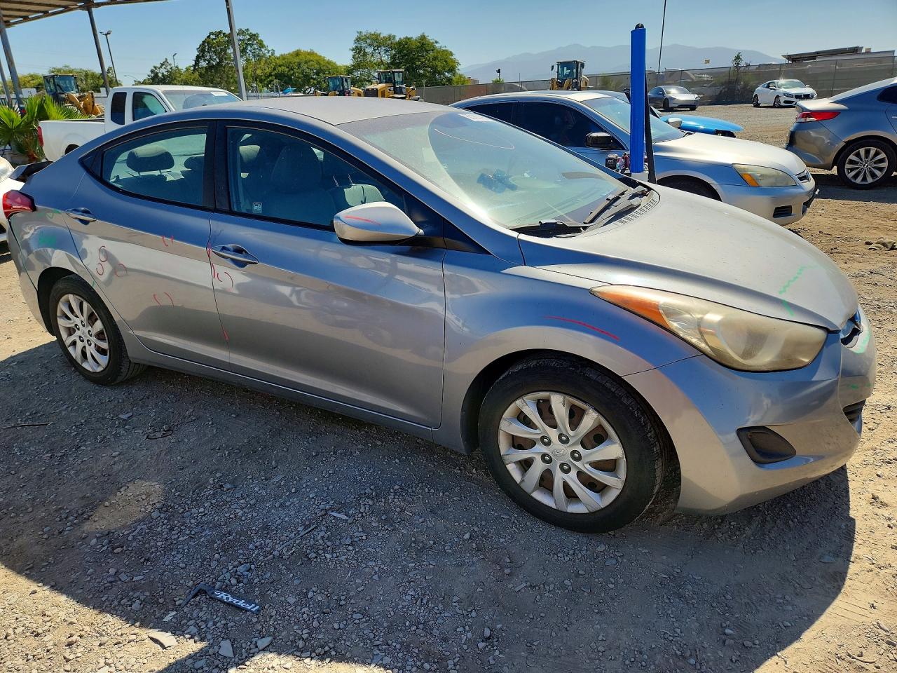 2012 Hyundai Elantra Gls Silver vin: KMHDH4AE9CU448631