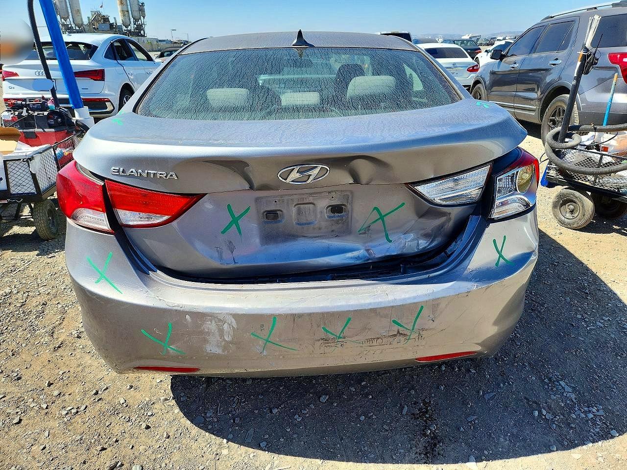 2012 Hyundai Elantra Gls Silver vin: KMHDH4AE9CU448631