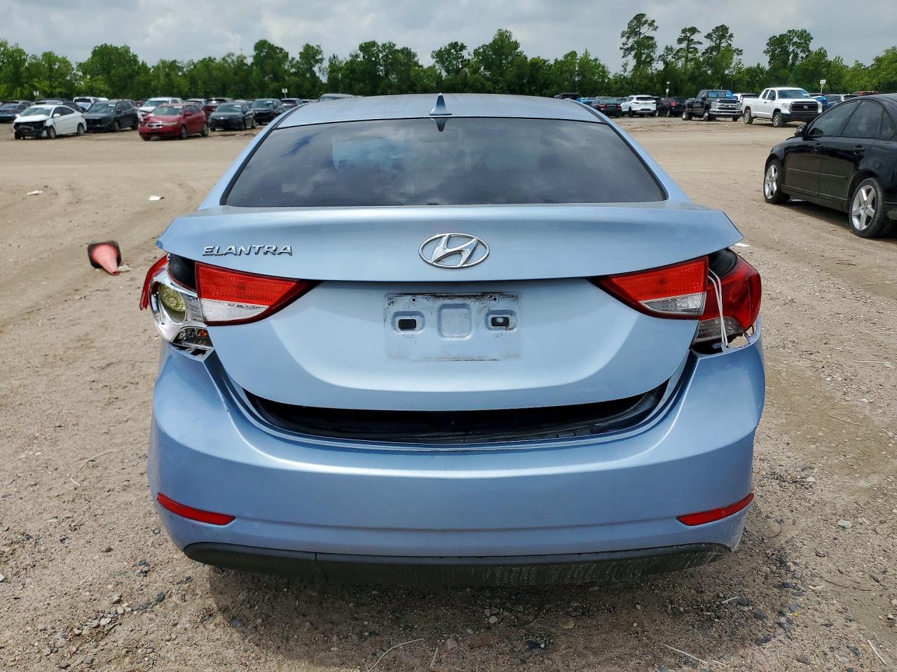 2012 Hyundai Elantra Gls Blue vin: KMHDH4AE9CU462190