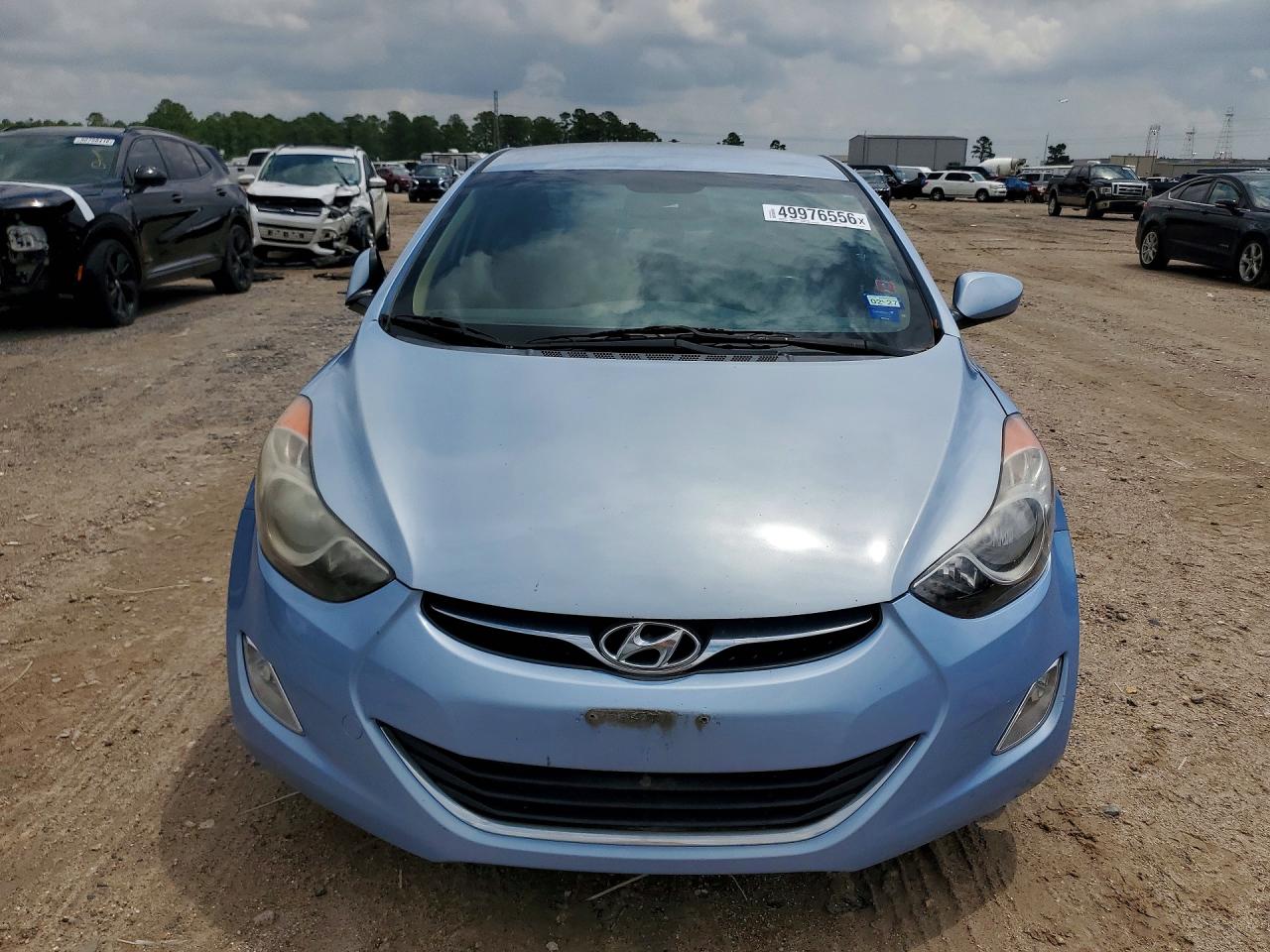 2012 Hyundai Elantra Gls Blue vin: KMHDH4AE9CU462190