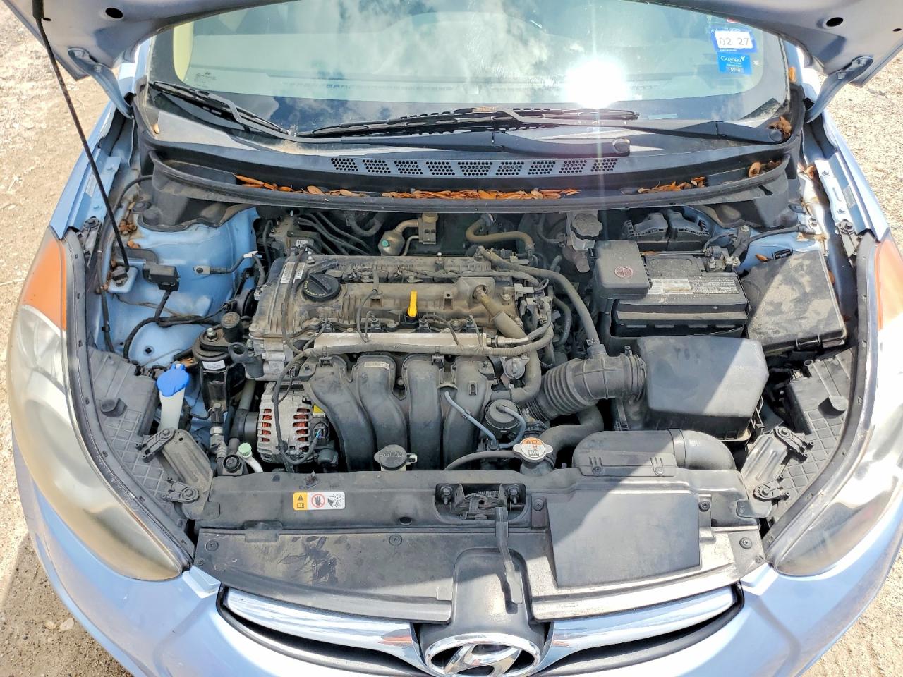 2012 Hyundai Elantra Gls Blue vin: KMHDH4AE9CU462190