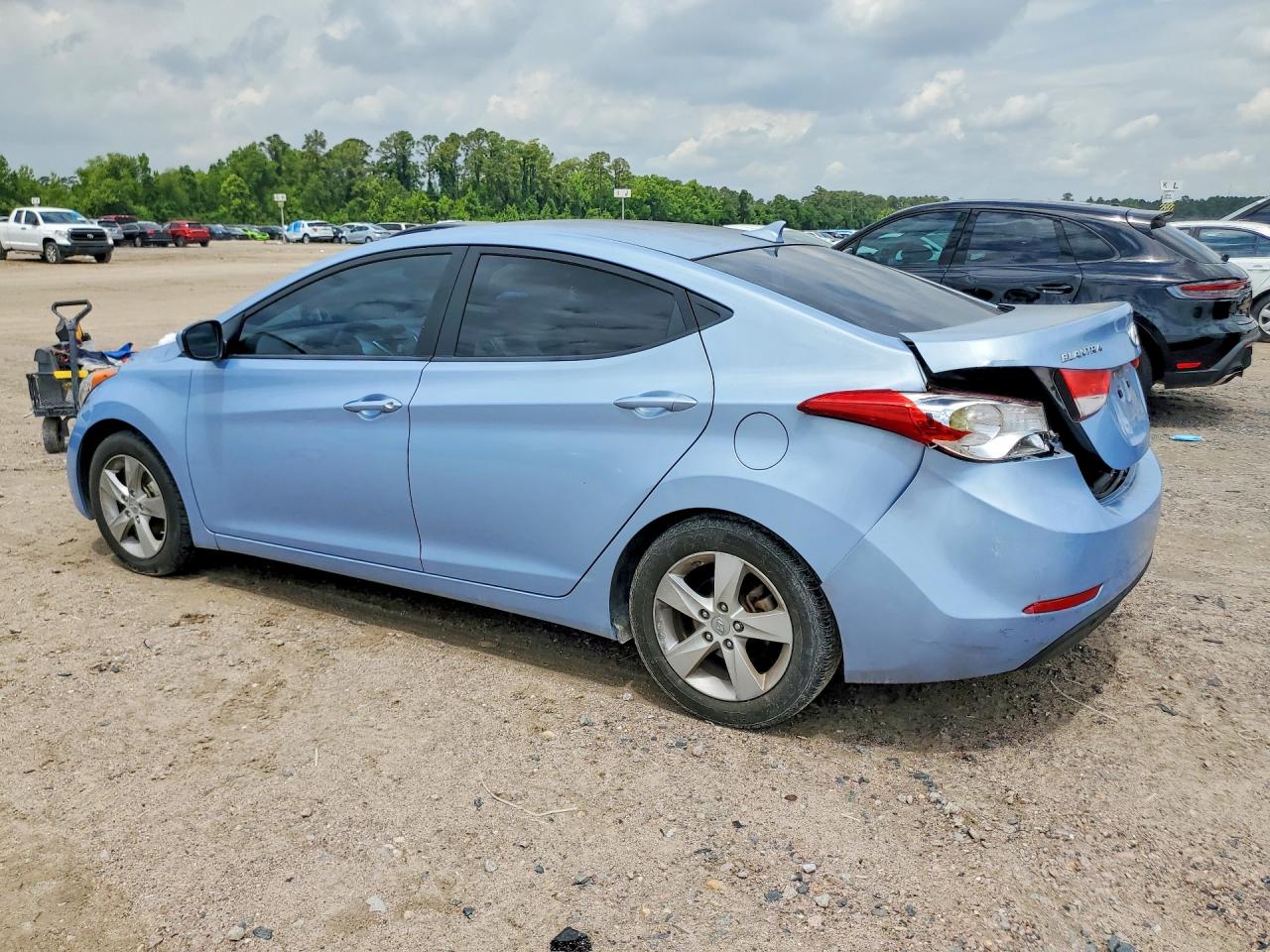 2012 Hyundai Elantra Gls Blue vin: KMHDH4AE9CU462190
