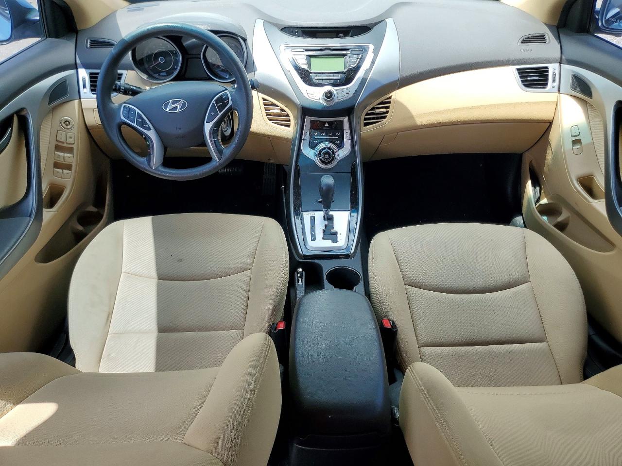2012 Hyundai Elantra Gls Blue vin: KMHDH4AE9CU462190