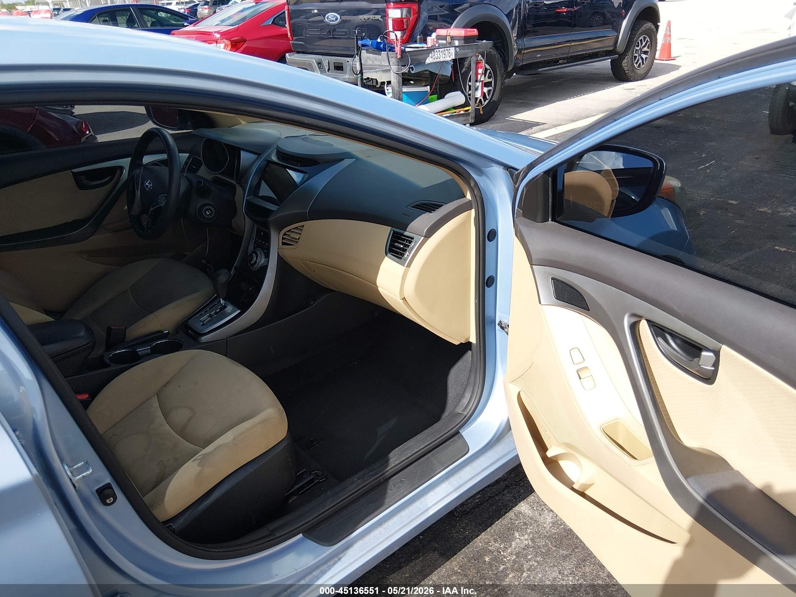 2012 Hyundai Elantra Gls (ulsan Plant) Синий vin: KMHDH4AE9CU463503