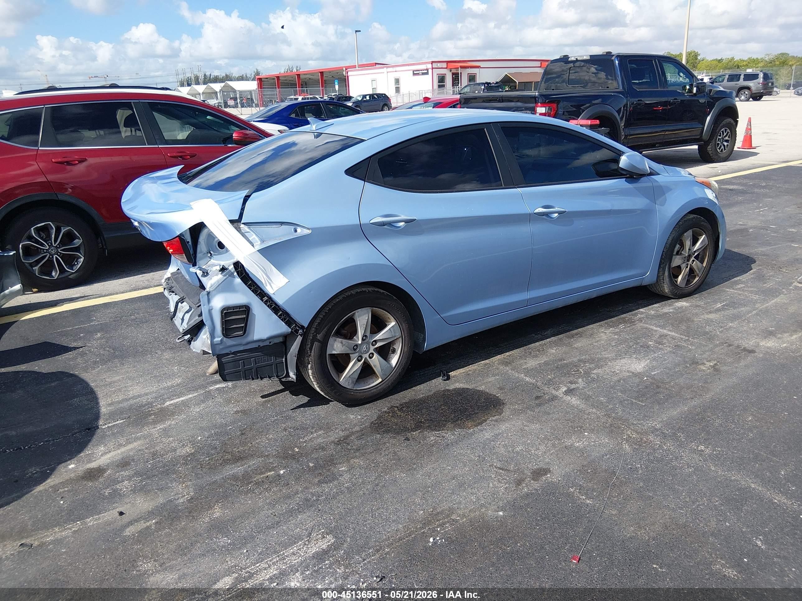 2012 Hyundai Elantra Gls (ulsan Plant) Синий vin: KMHDH4AE9CU463503