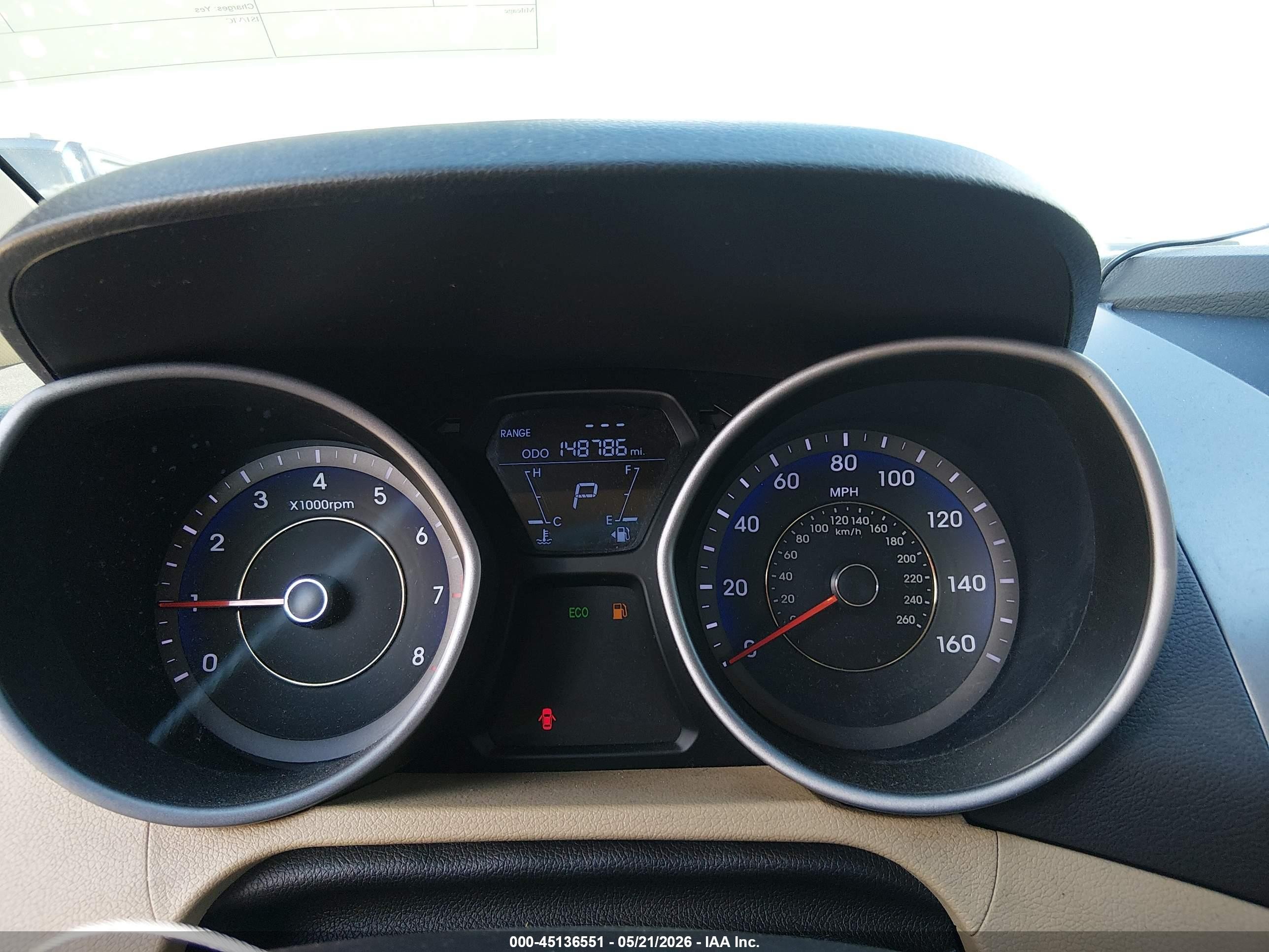 2012 Hyundai Elantra Gls (ulsan Plant) Синий vin: KMHDH4AE9CU463503