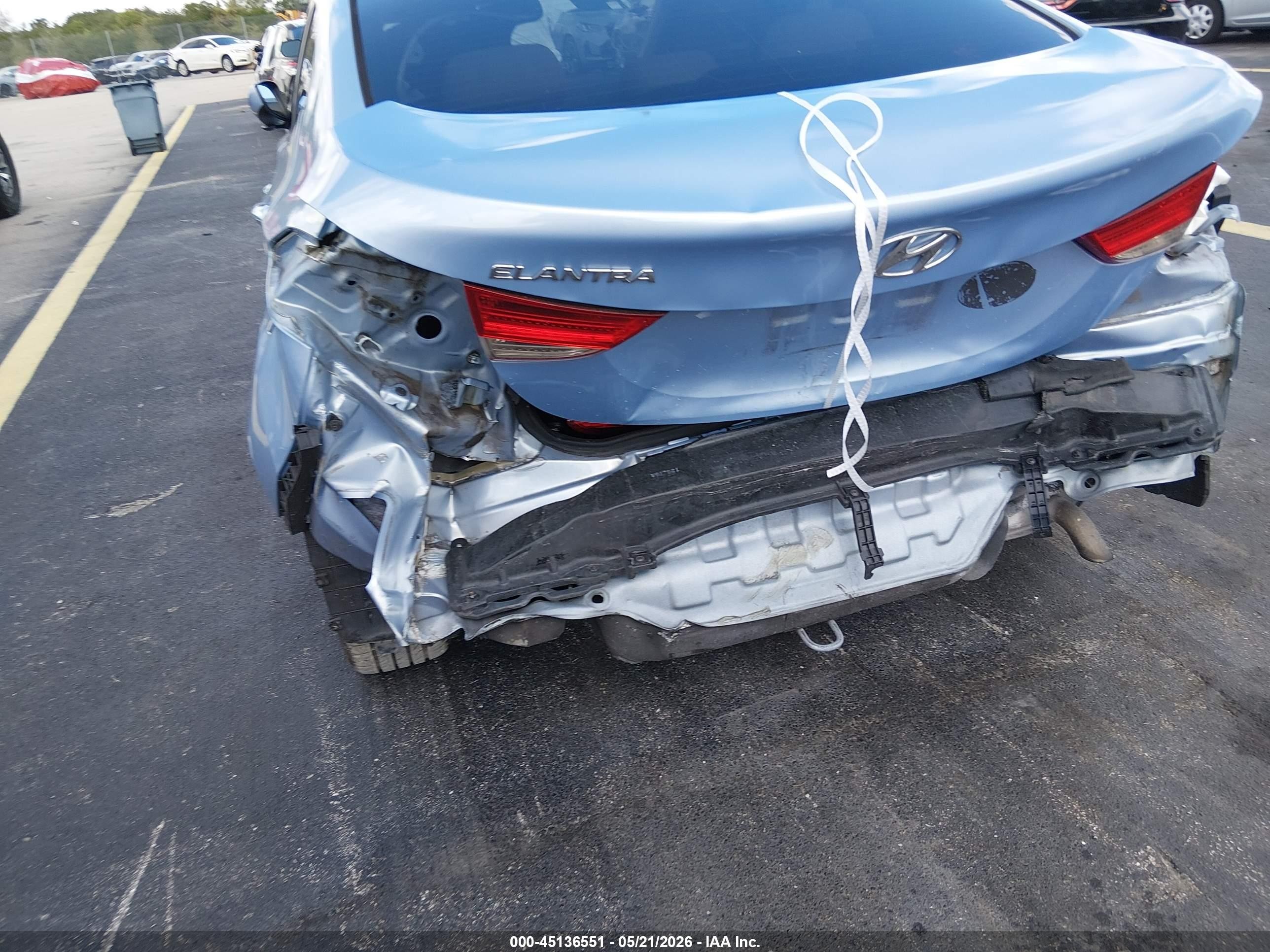 2012 Hyundai Elantra Gls (ulsan Plant) Синий vin: KMHDH4AE9CU463503