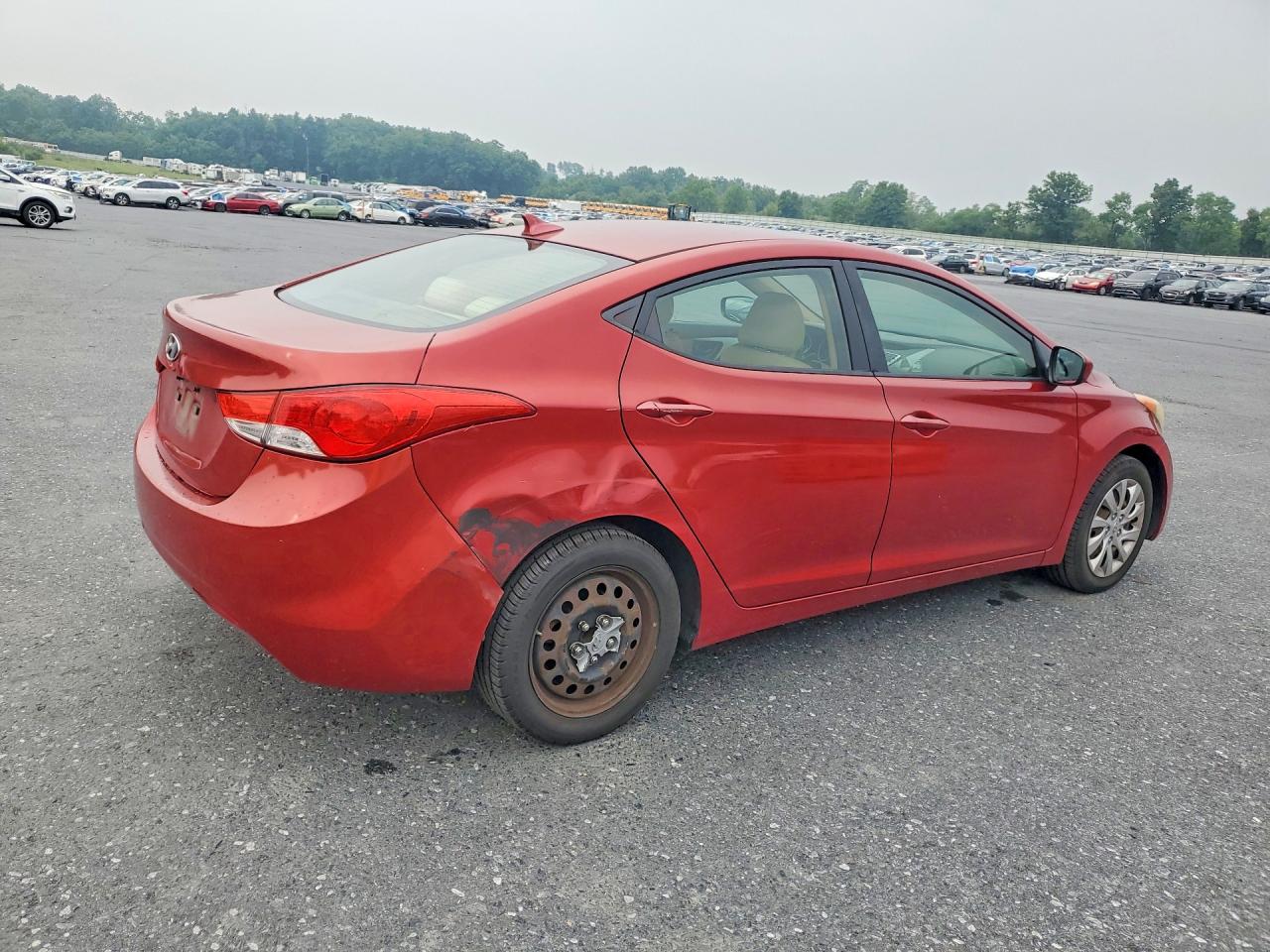 2012 Hyundai Elantra Gls Maroon vin: KMHDH4AE9CU471004