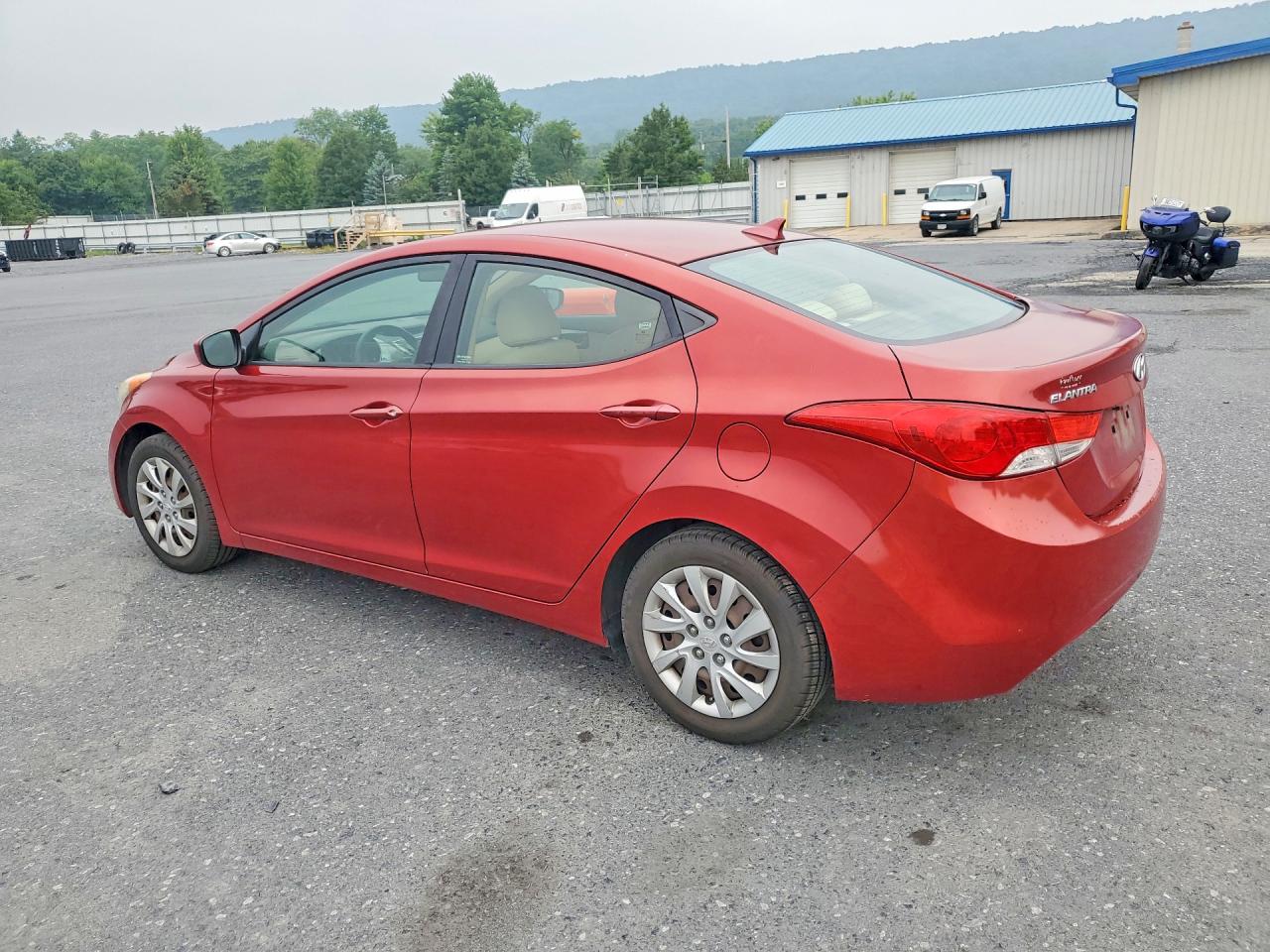 2012 Hyundai Elantra Gls Maroon vin: KMHDH4AE9CU471004