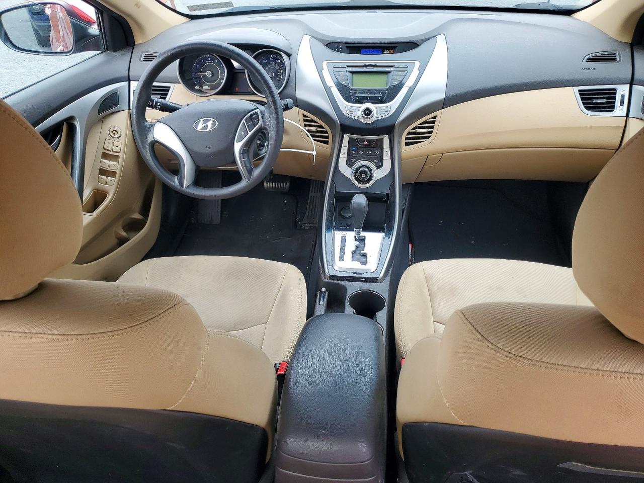 2012 Hyundai Elantra Gls Maroon vin: KMHDH4AE9CU471004