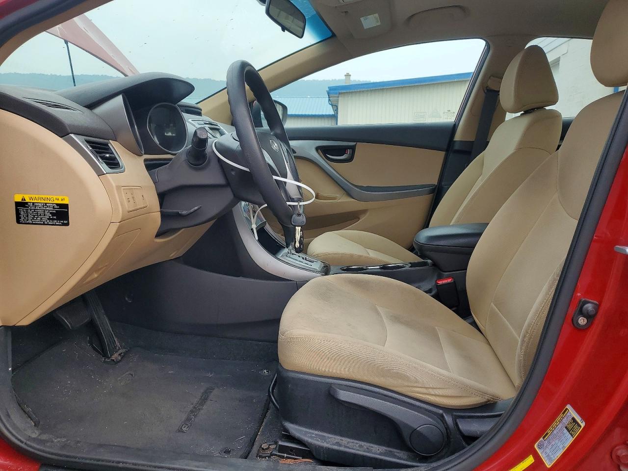 2012 Hyundai Elantra Gls Maroon vin: KMHDH4AE9CU471004