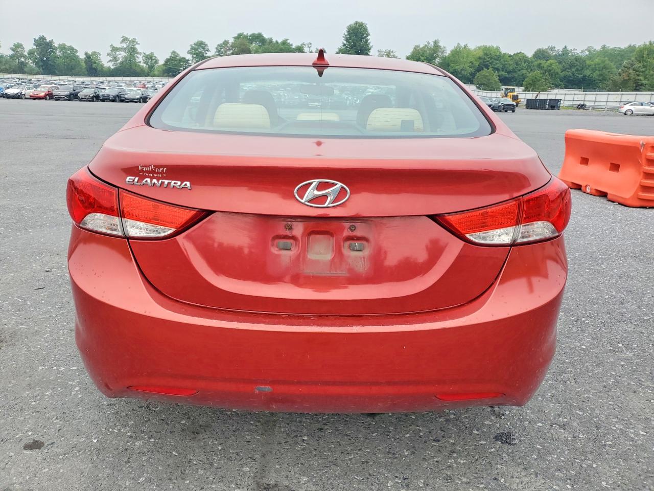 2012 Hyundai Elantra Gls Maroon vin: KMHDH4AE9CU471004