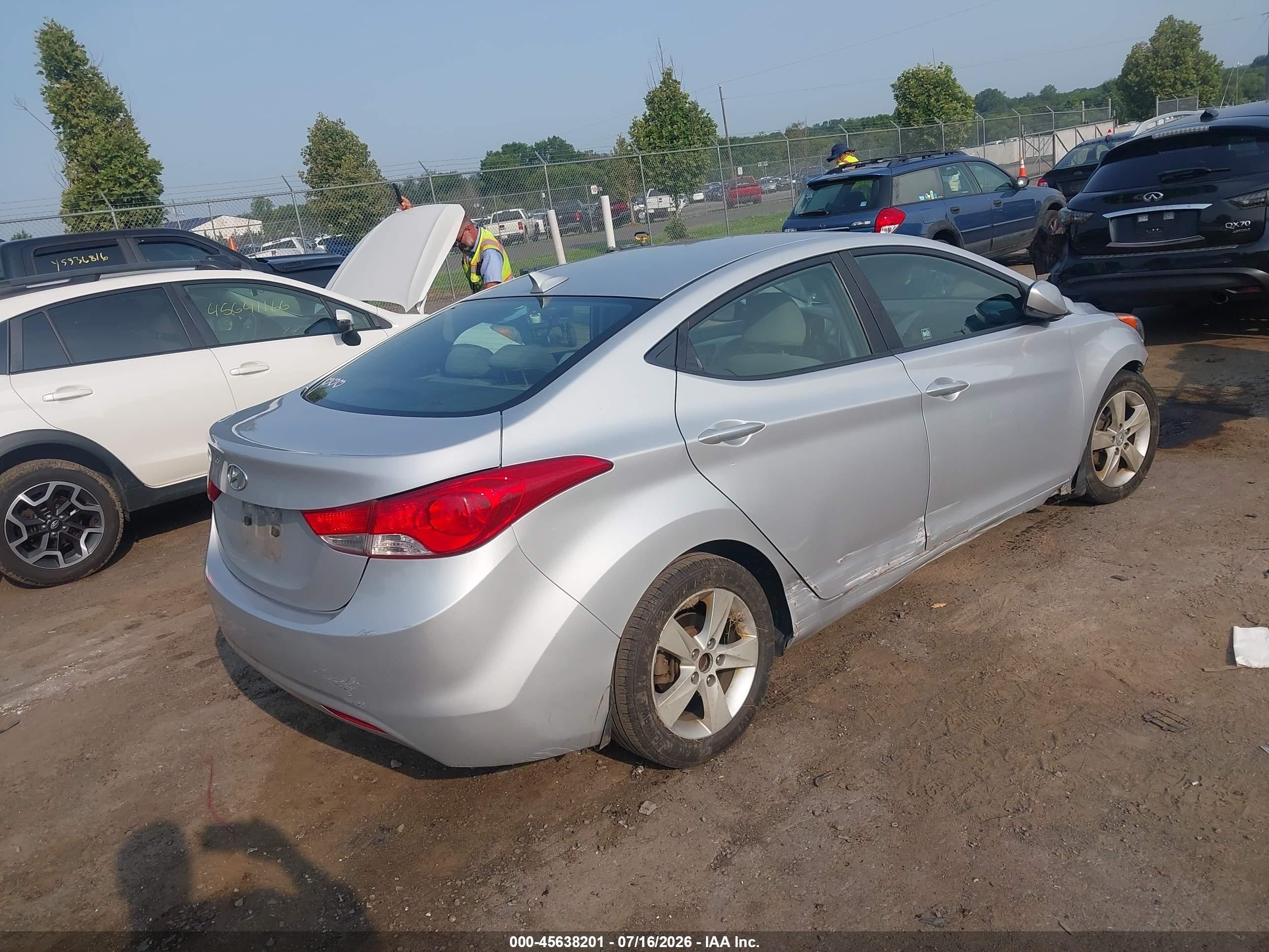 2012 Hyundai Elantra Gls (ulsan Plant) Silver vin: KMHDH4AE9CU475649