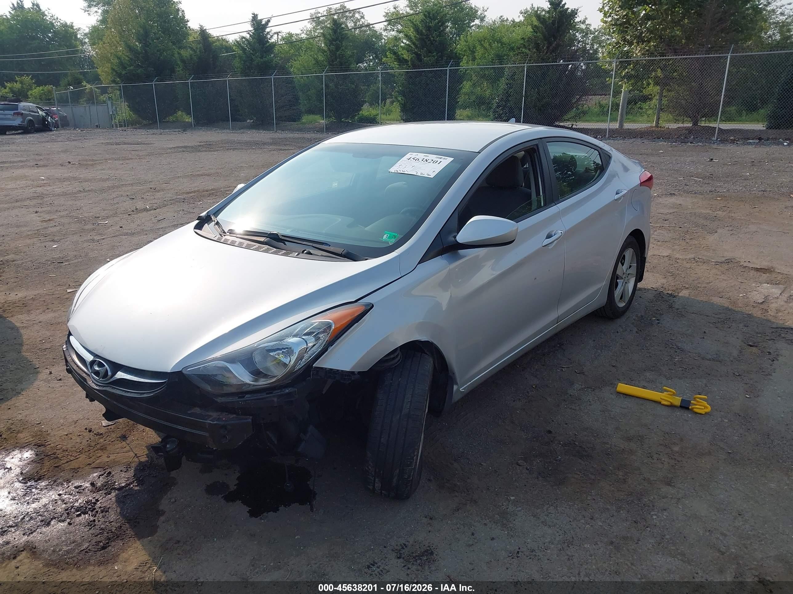 2012 Hyundai Elantra Gls (ulsan Plant) Silver vin: KMHDH4AE9CU475649