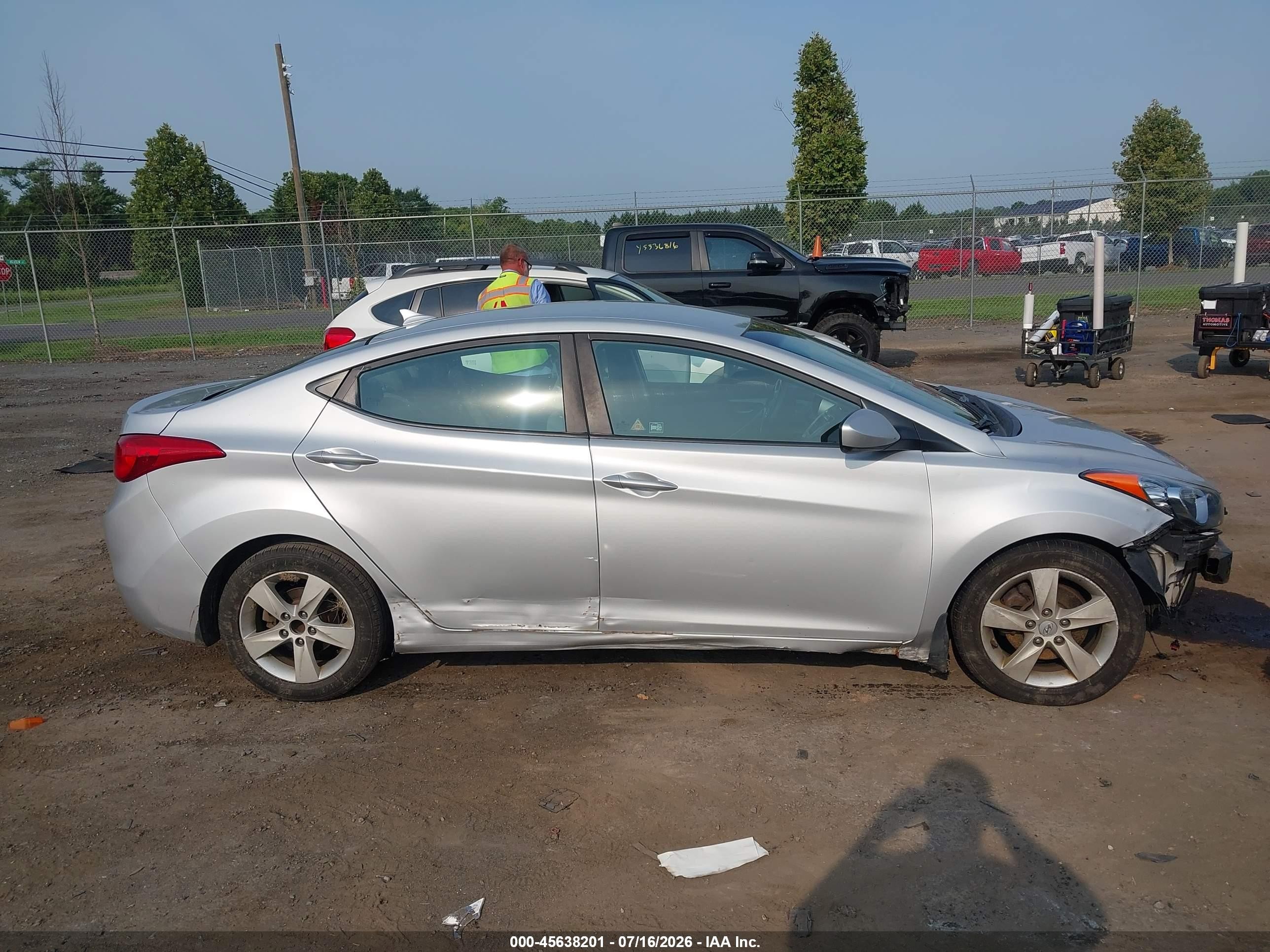 2012 Hyundai Elantra Gls (ulsan Plant) Silver vin: KMHDH4AE9CU475649