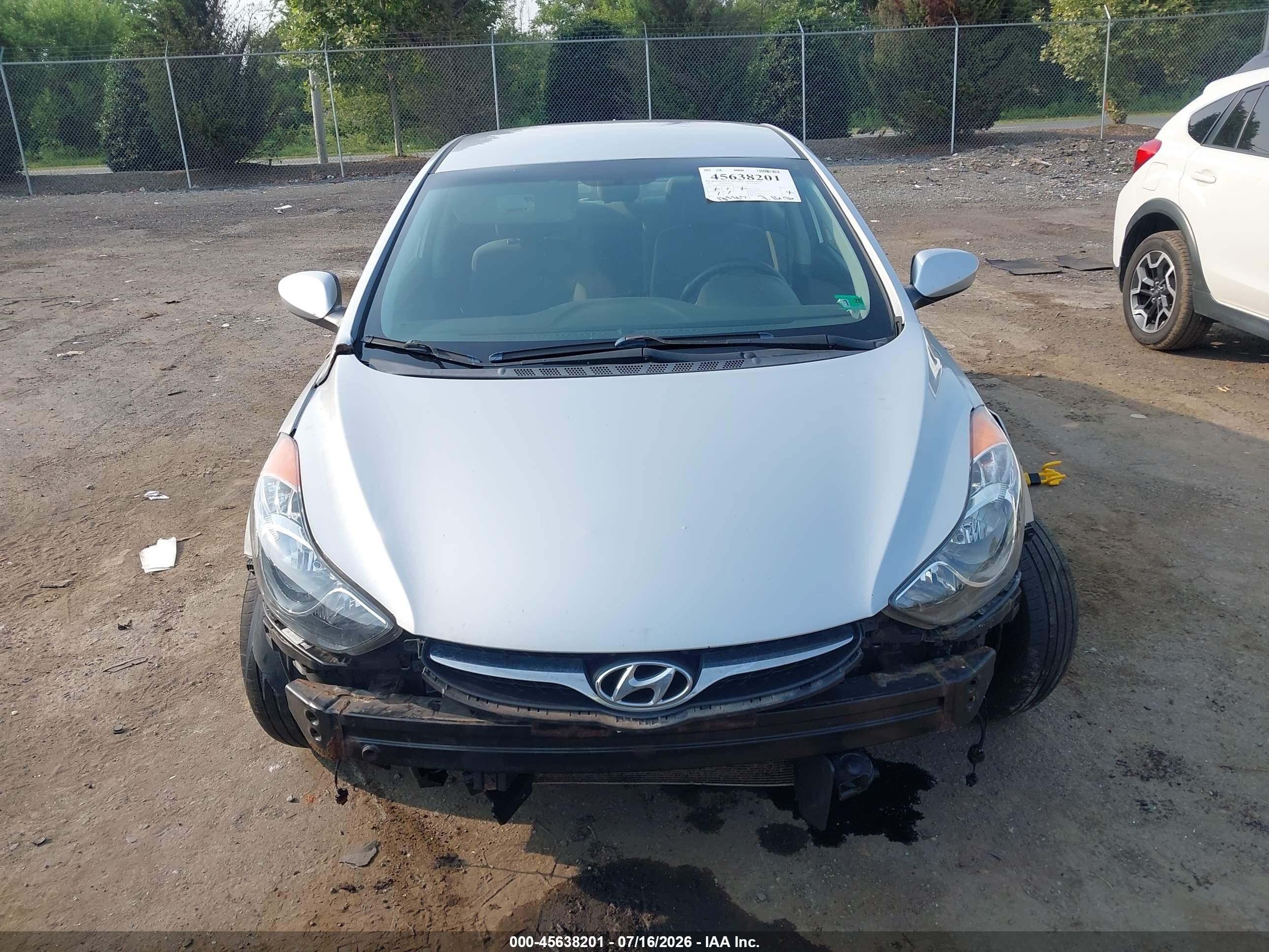 2012 Hyundai Elantra Gls (ulsan Plant) Silver vin: KMHDH4AE9CU475649