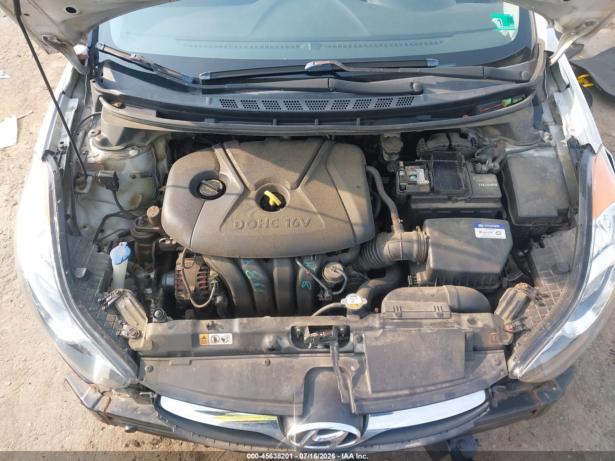 2012 Hyundai Elantra Gls (ulsan Plant) Silver vin: KMHDH4AE9CU475649