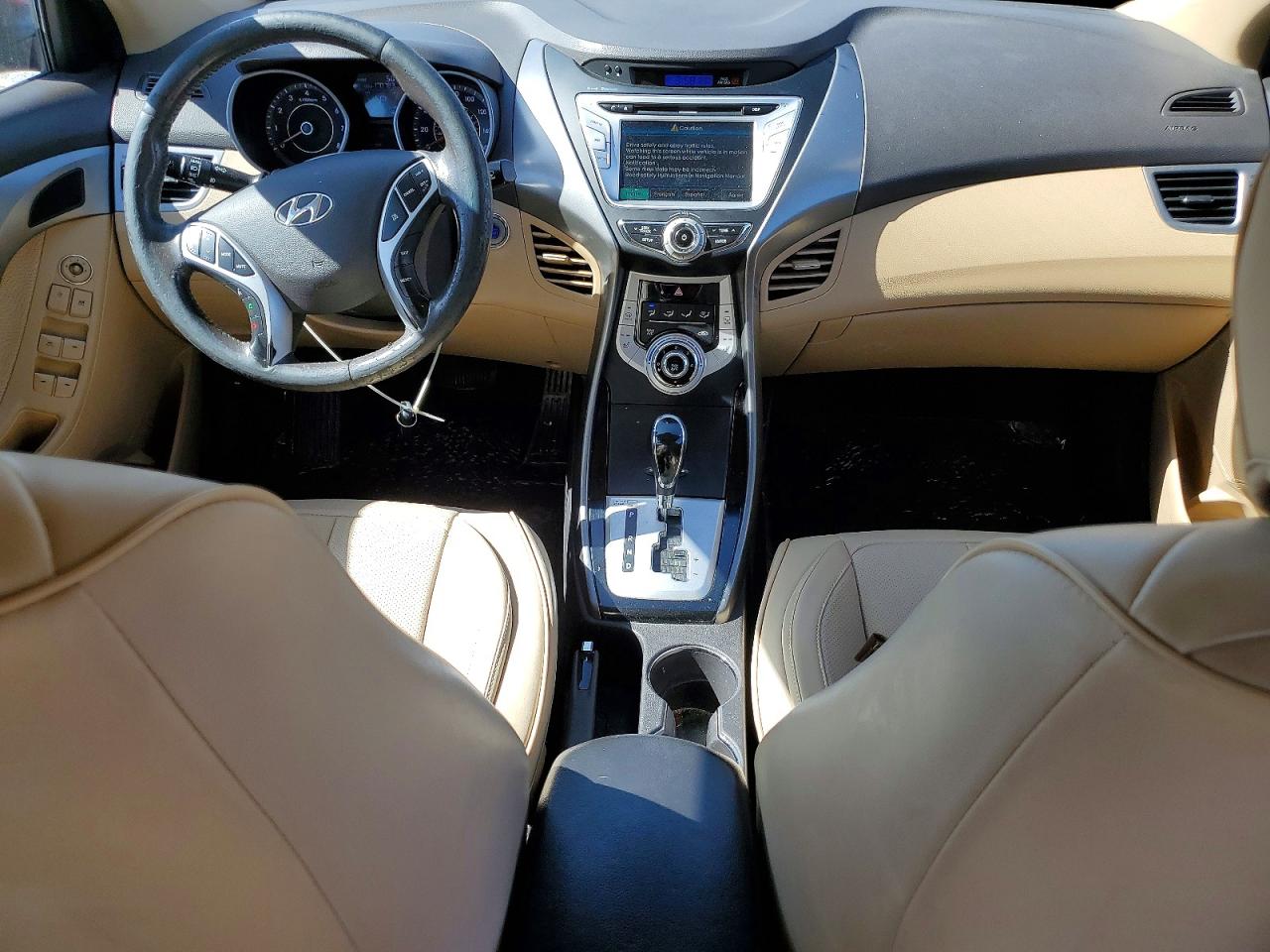 2012 Hyundai Elantra Limited Red vin: KMHDH4AE9CU482116