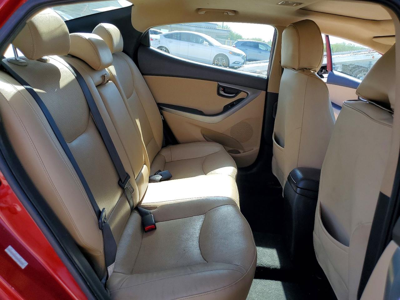 2012 Hyundai Elantra Limited Red vin: KMHDH4AE9CU482116